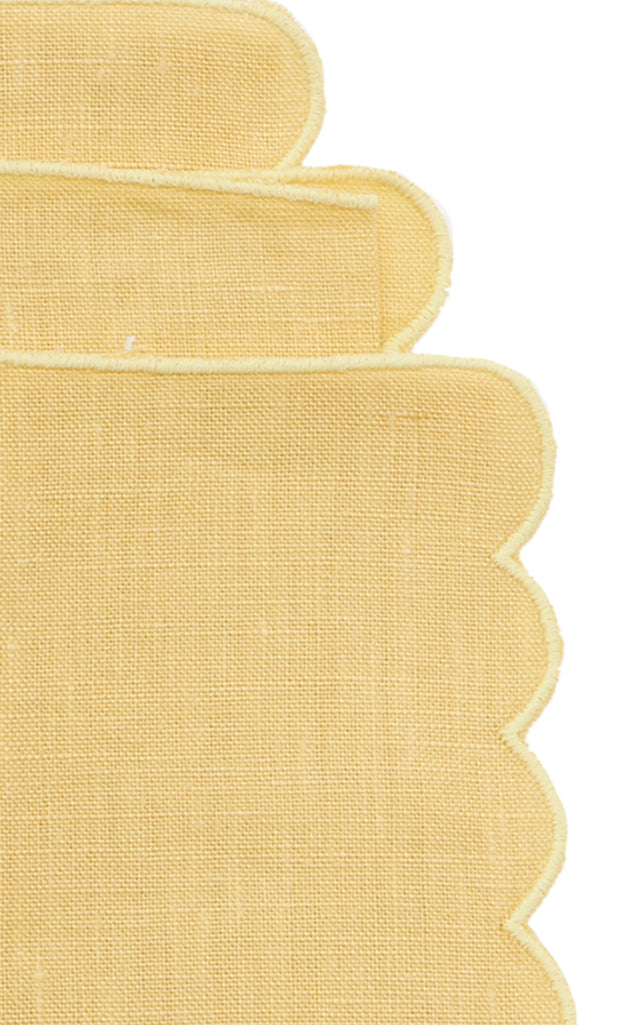 Set-Of-Four Linen Cocktail Napkins