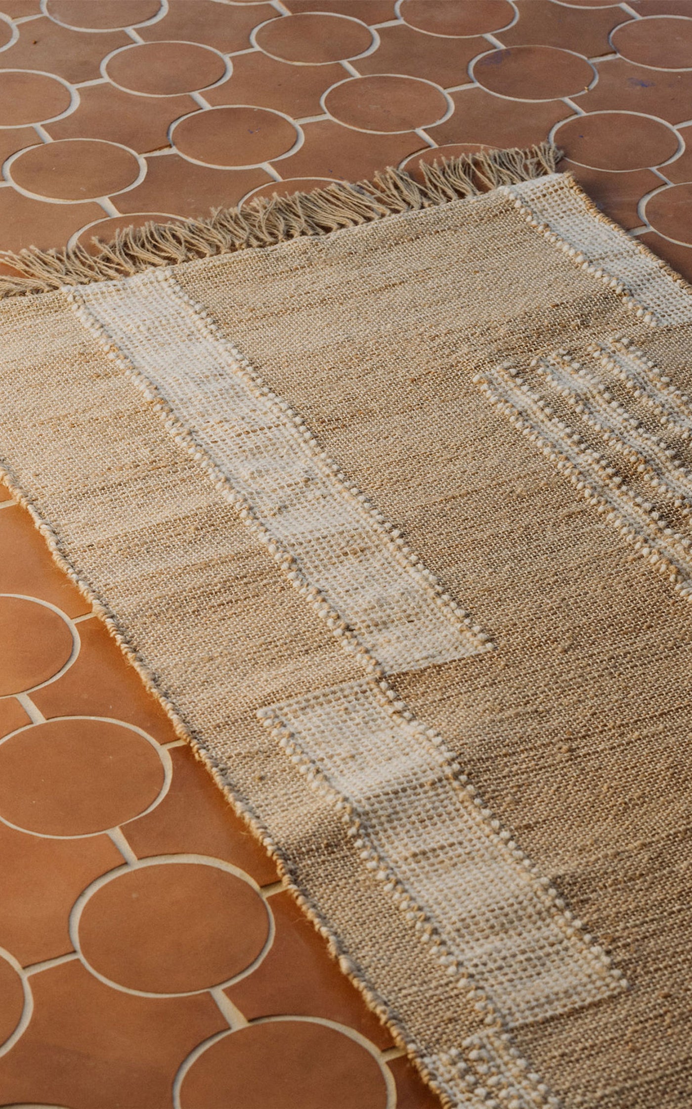Rosa Jute Runner, 2.5' x 7’