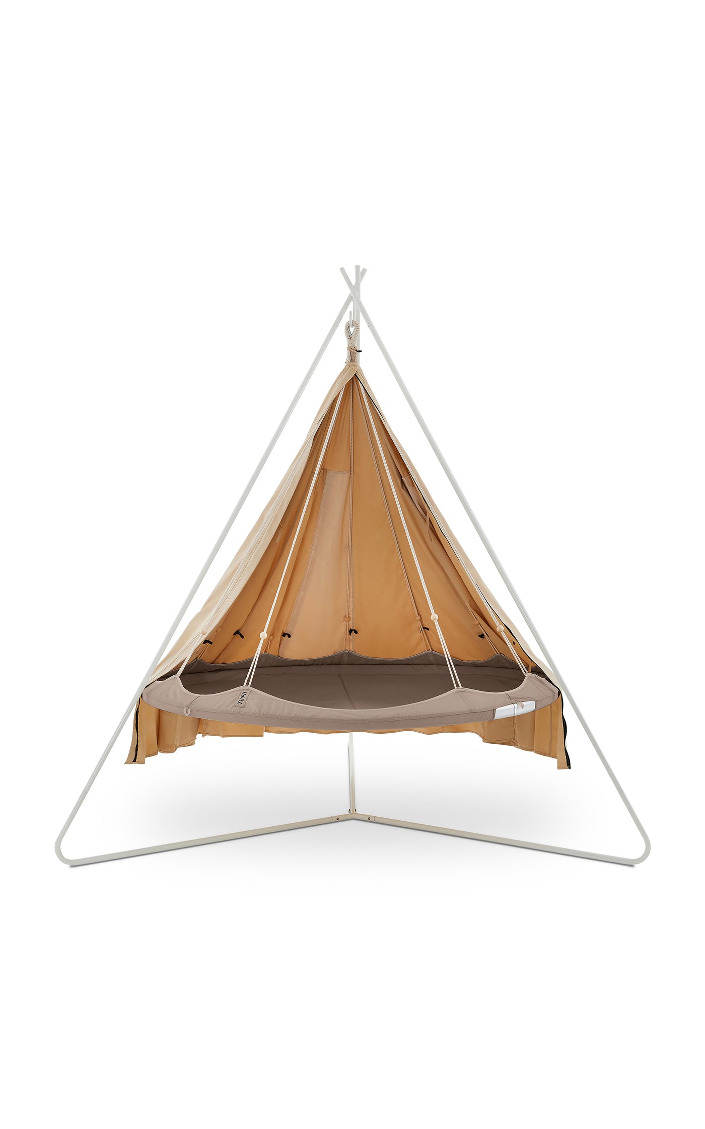 Large Classic TiiPii Bed + White Classic Stand + Poncho Weather Cover Set