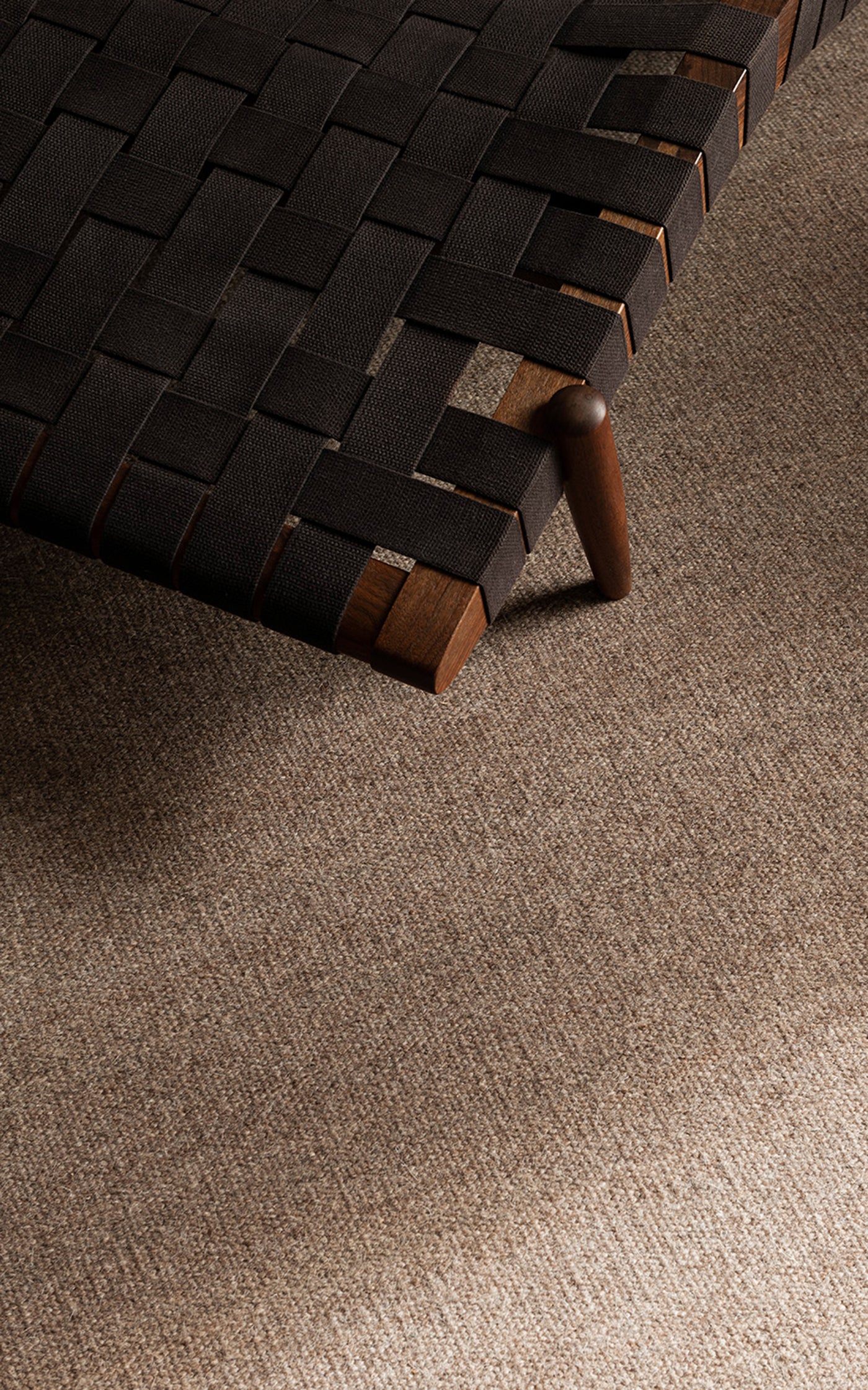 Zero by Nordic Knots, Flatweave Area Rug in Brown, Size 8' X 10'