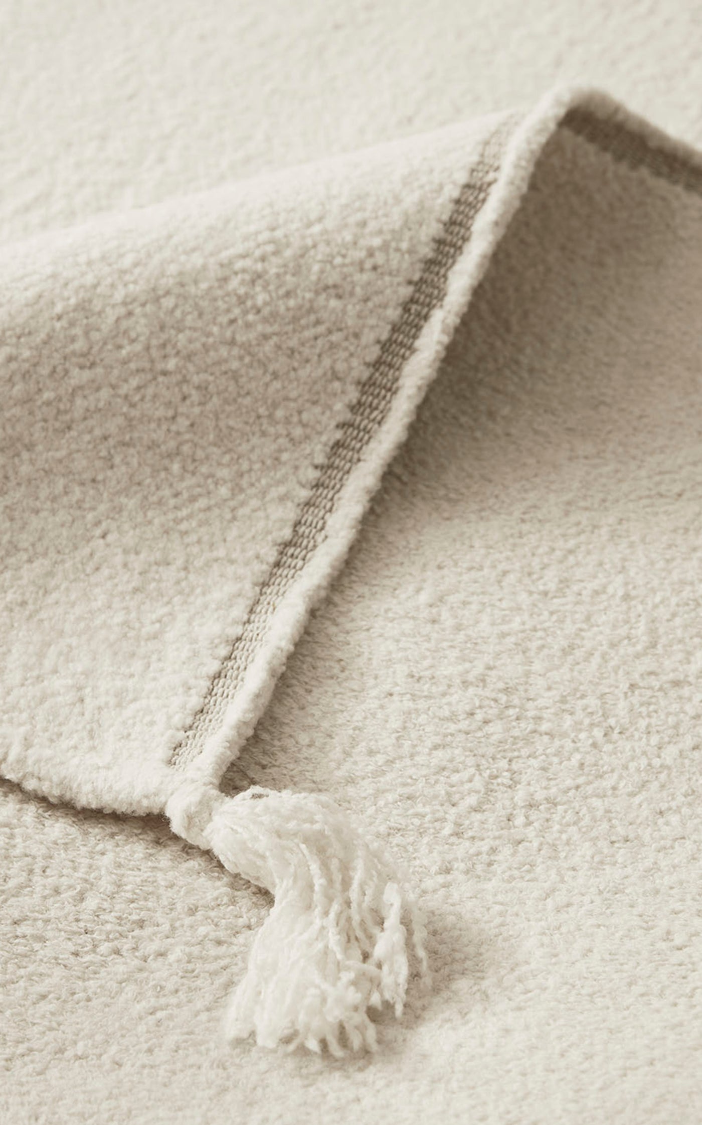 Merino by Nordic Knots, Flatweave Area Rug in Natural White, Size 6' X 9'