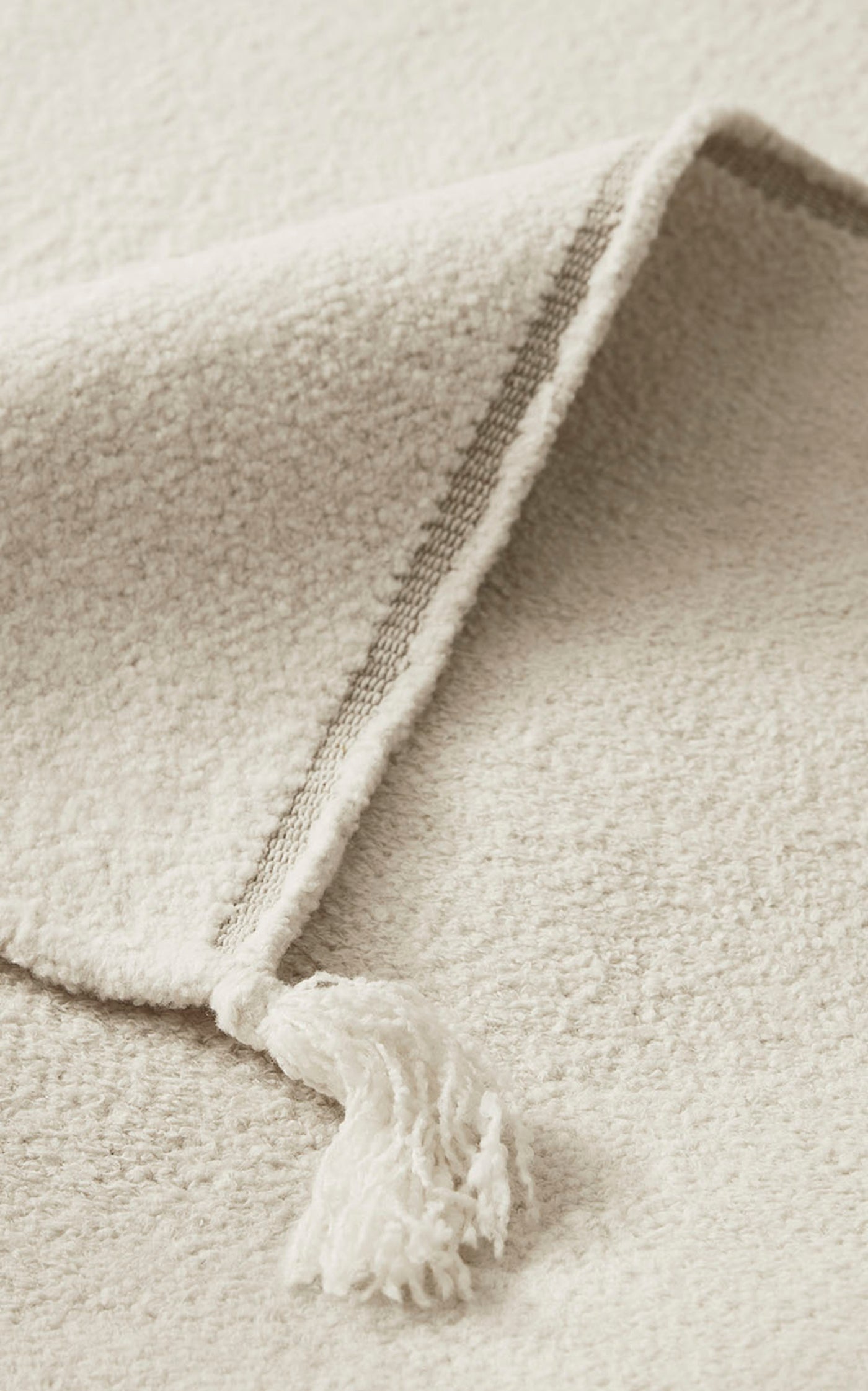 Merino by Nordic Knots, Flatweave Area Rug in Natural White, Size 8' X 10'