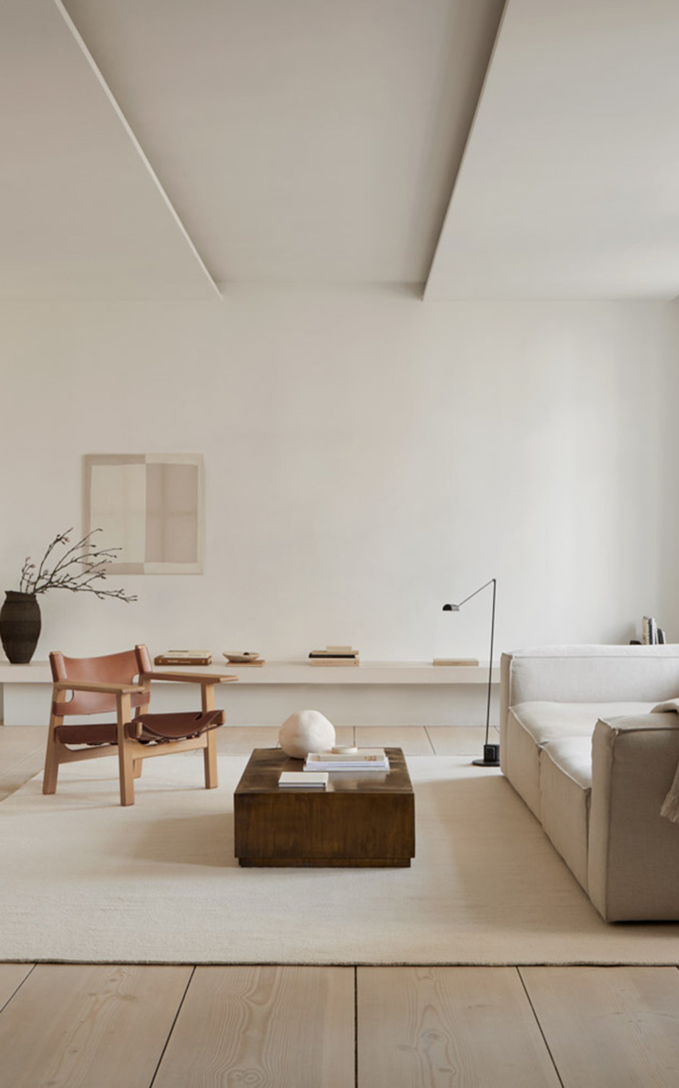 Merino by Nordic Knots, Flatweave Area Rug in Natural White, Size 8' X 10'