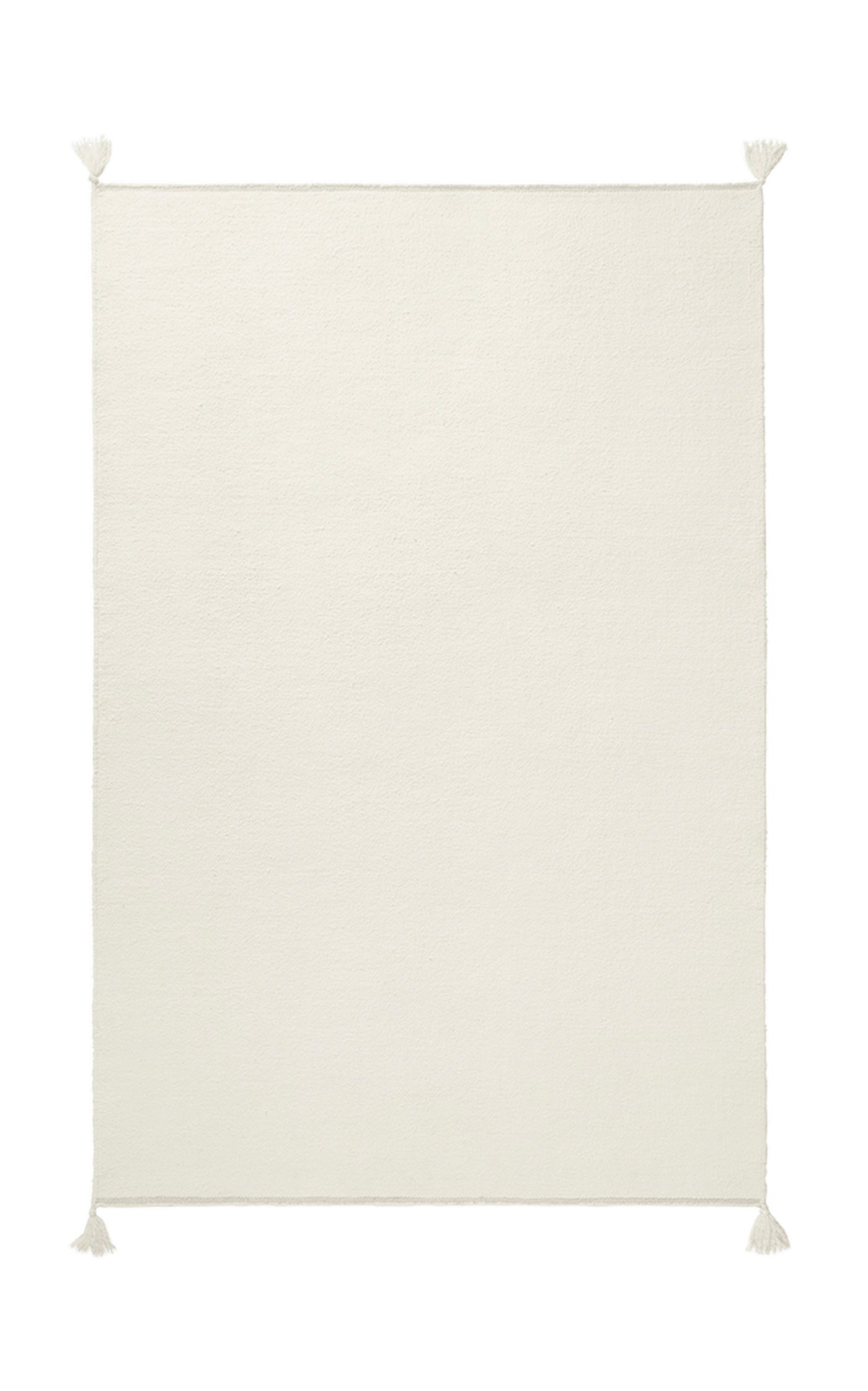 Merino by Nordic Knots, Flatweave Area Rug in Natural White, Size 8' X 10'