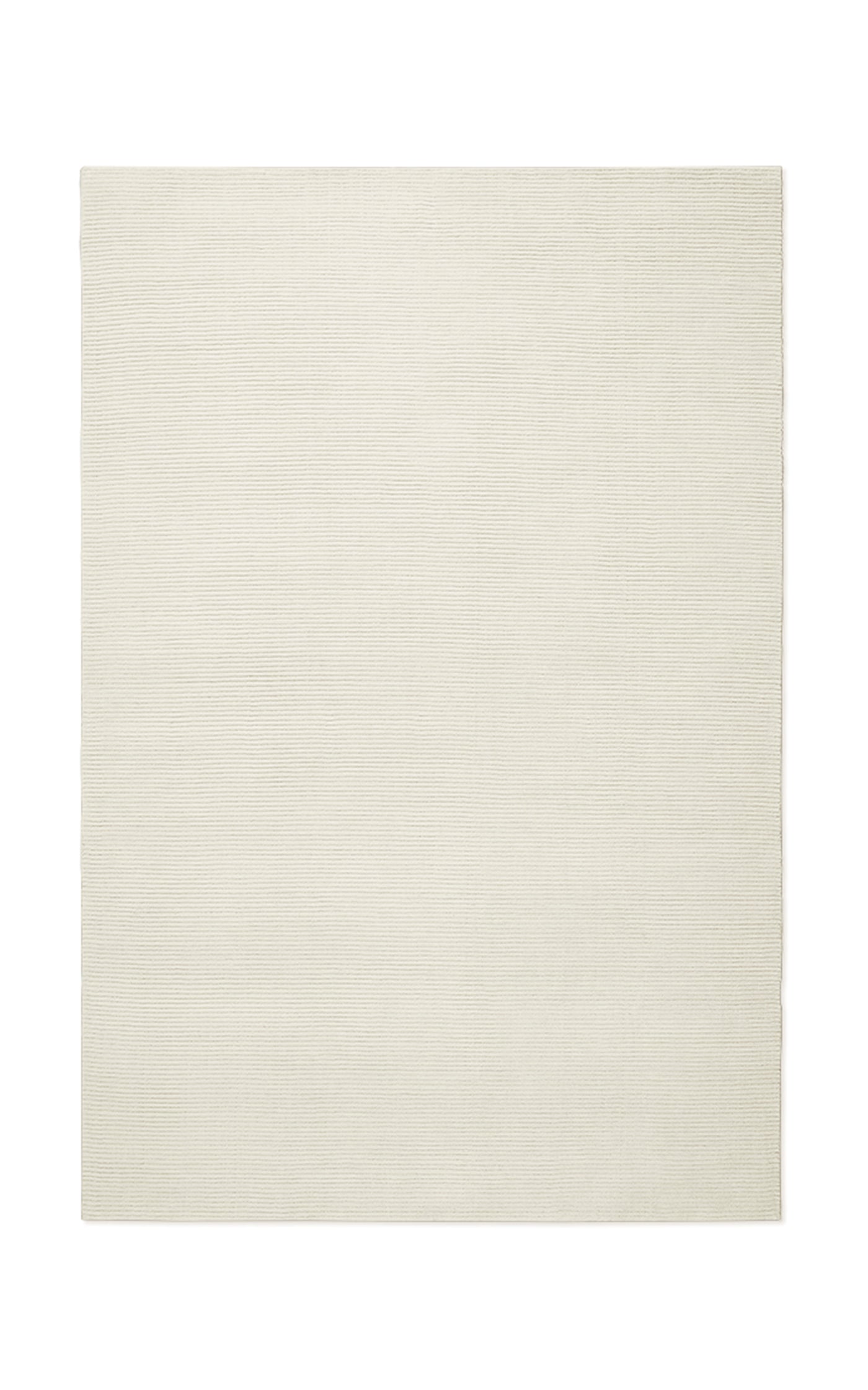 Park by Nordic Knots, Hand Loomed Area Rug in Dusty White, Size 5' X 8'
