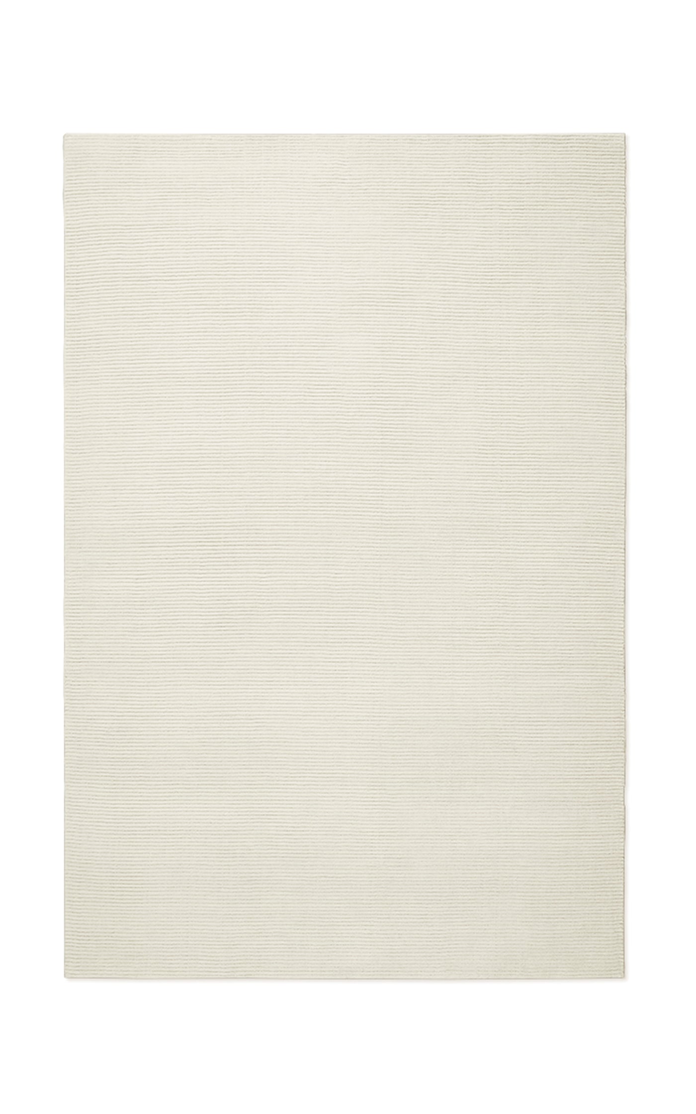 Park by Nordic Knots, Hand Loomed Area Rug in Dusty White, Size 6' X 9'