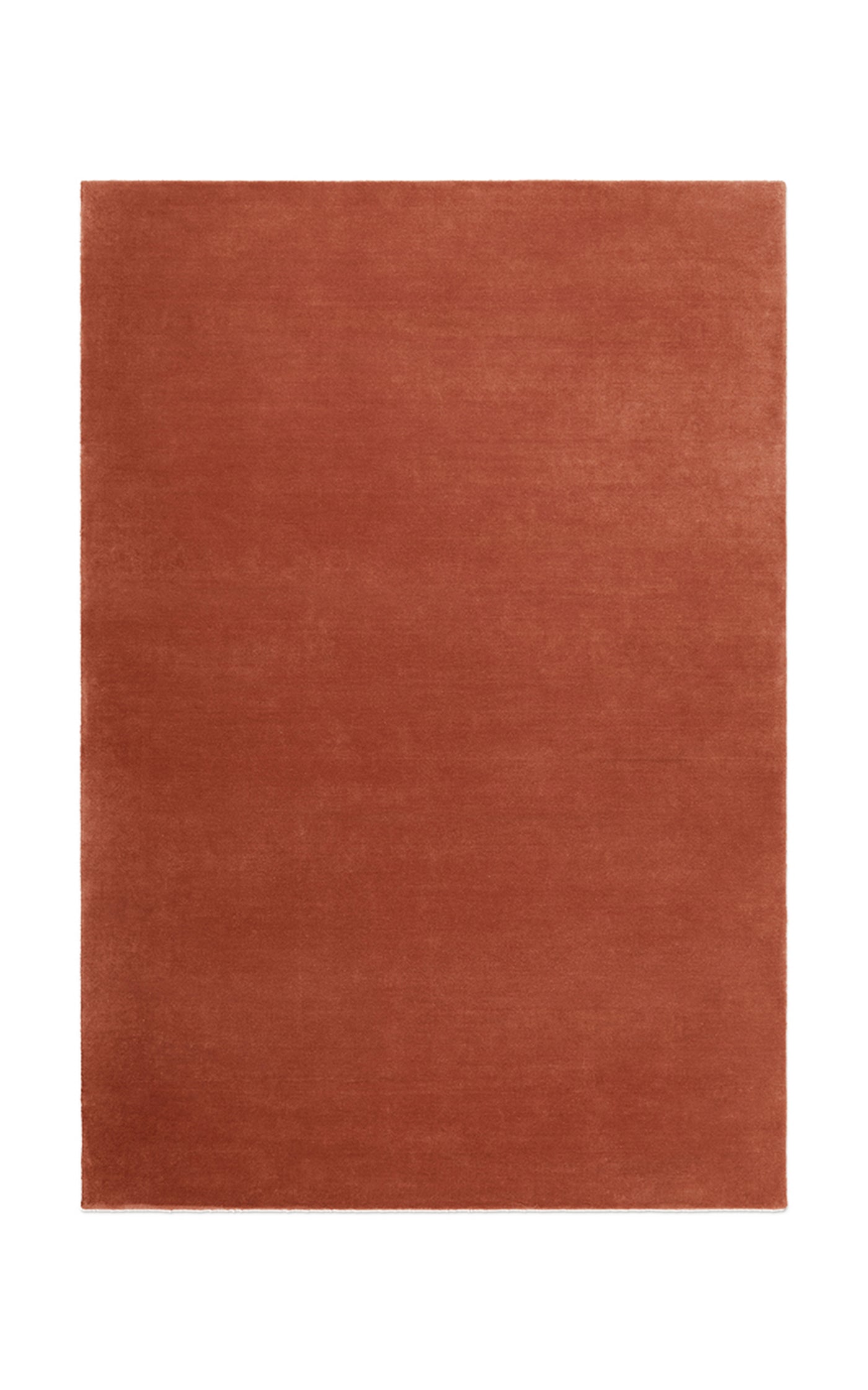 Grand by Nordic Knots, Hand Loomed Area Rug in Brick Red, Size 5' X 8'