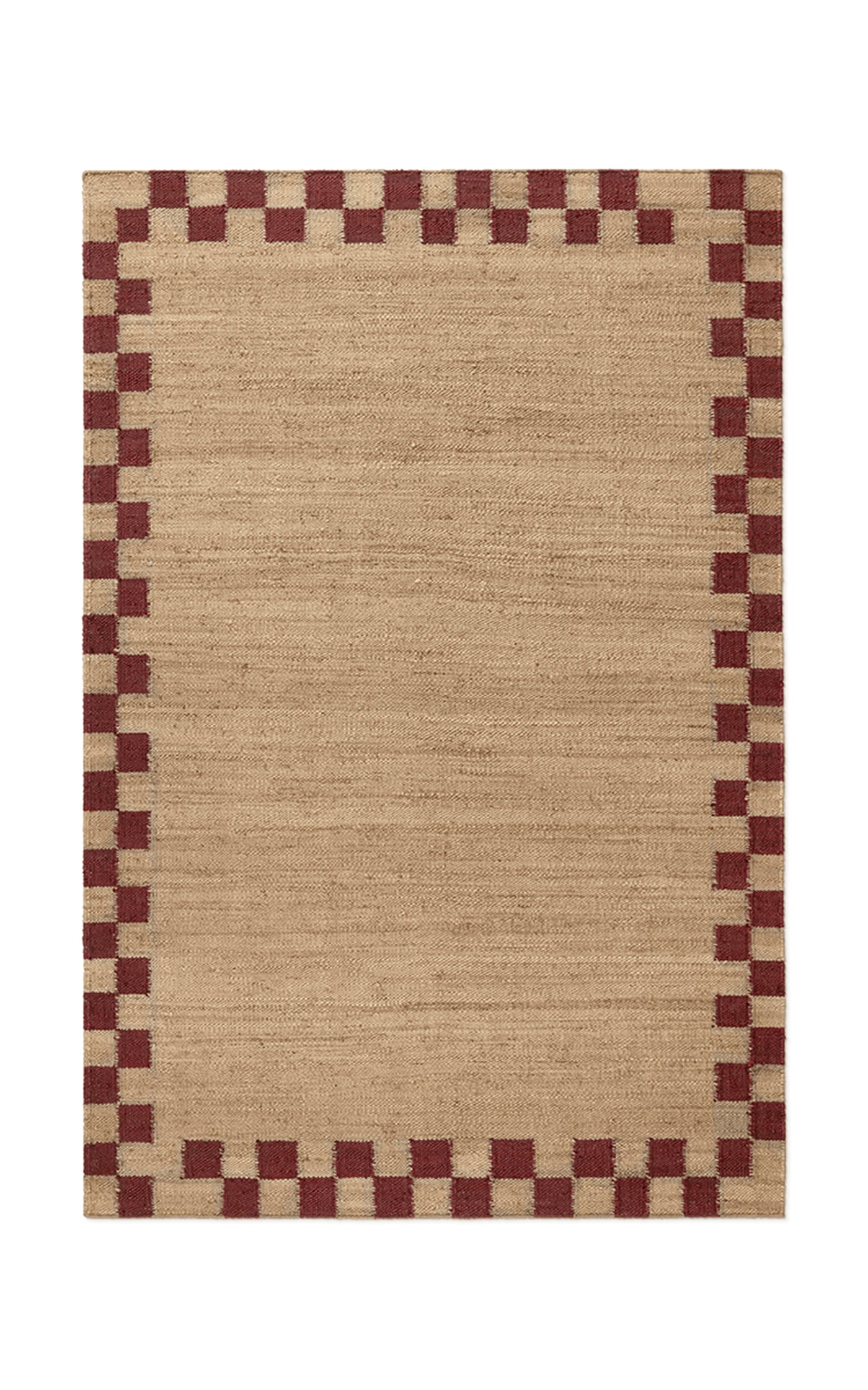 Jute Border Area Rug, 5' X 8'