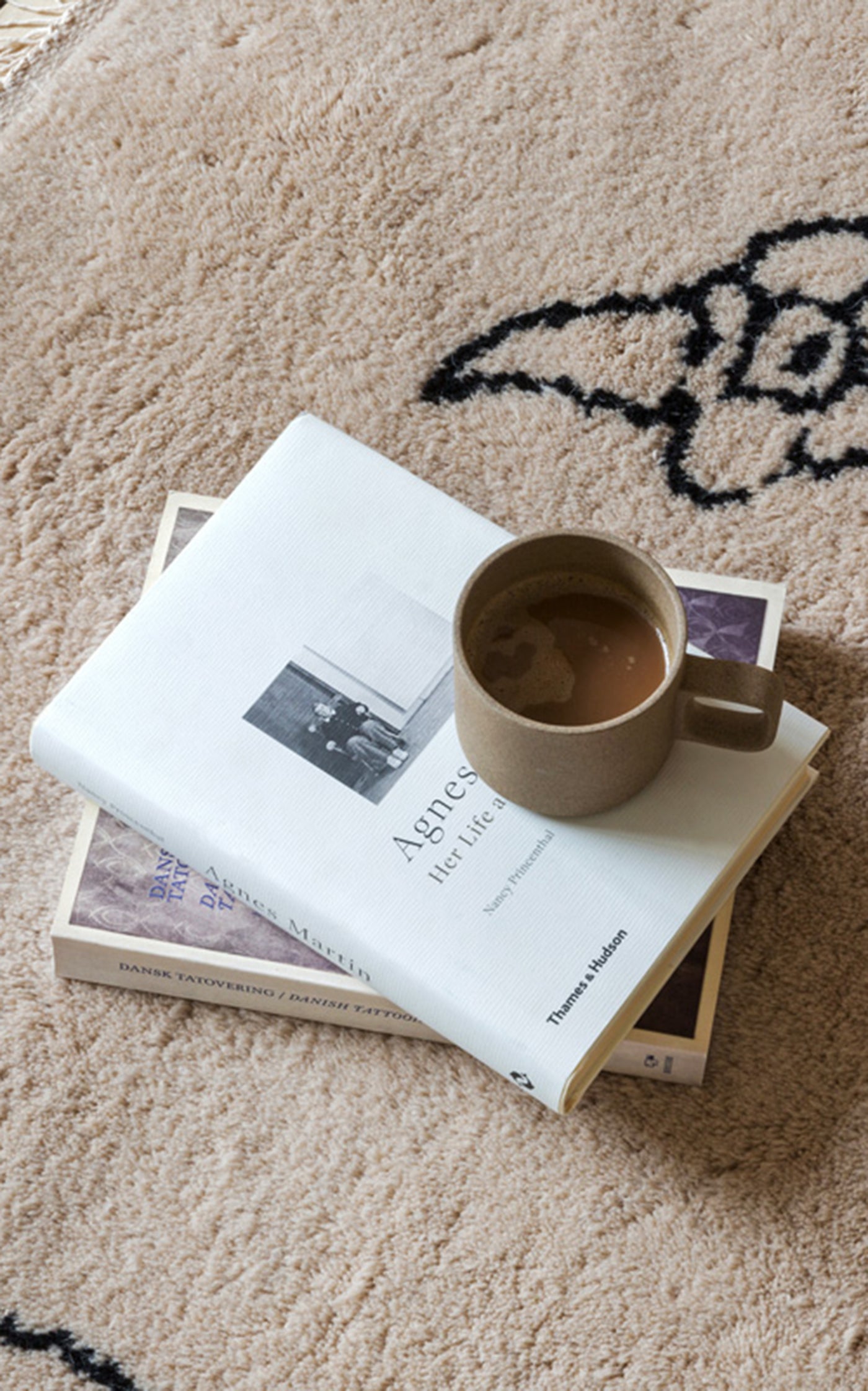 Nomad by Nordic Knots, Shaggy Area Rug in Sand, Size 8' X 10'