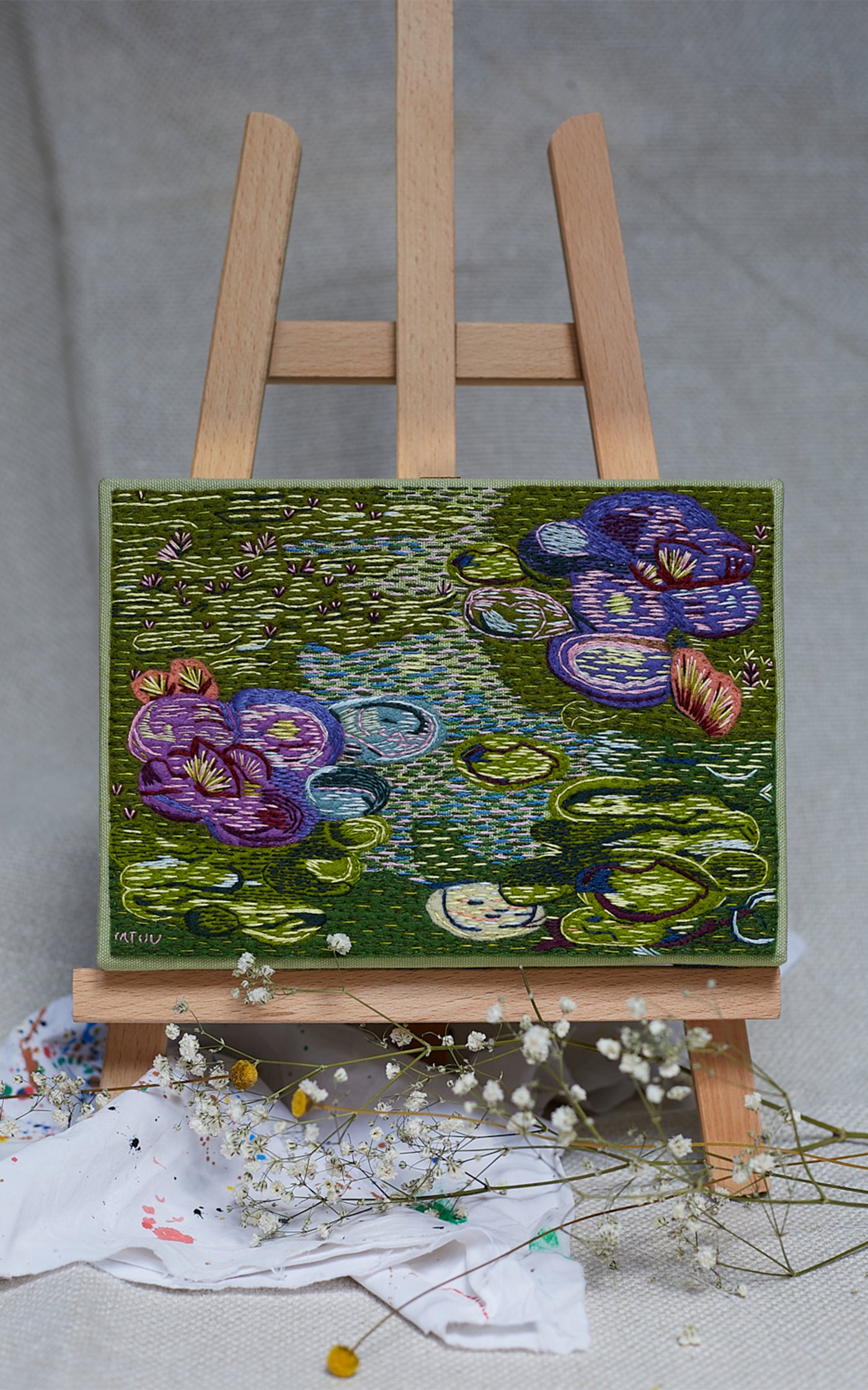 Monet Waterlilys Book Clutch