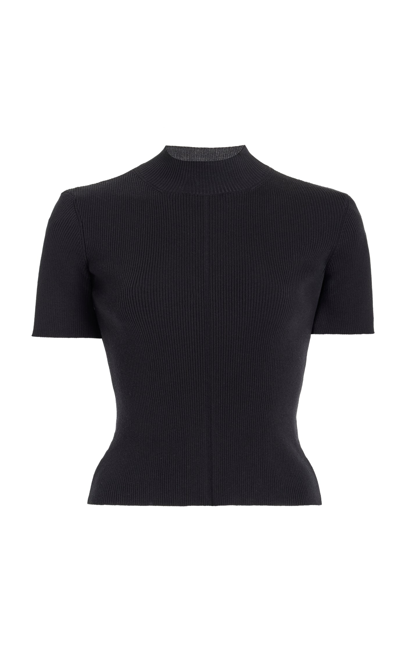 Ribbed Silk-Blend Top