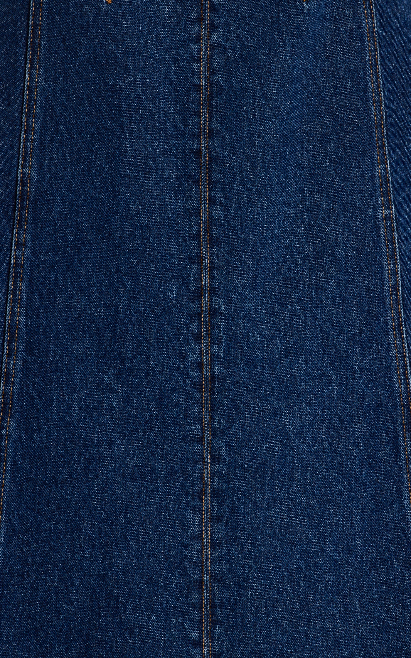 Exclusive Hardware-Detailed Bustier Denim Midi Dress