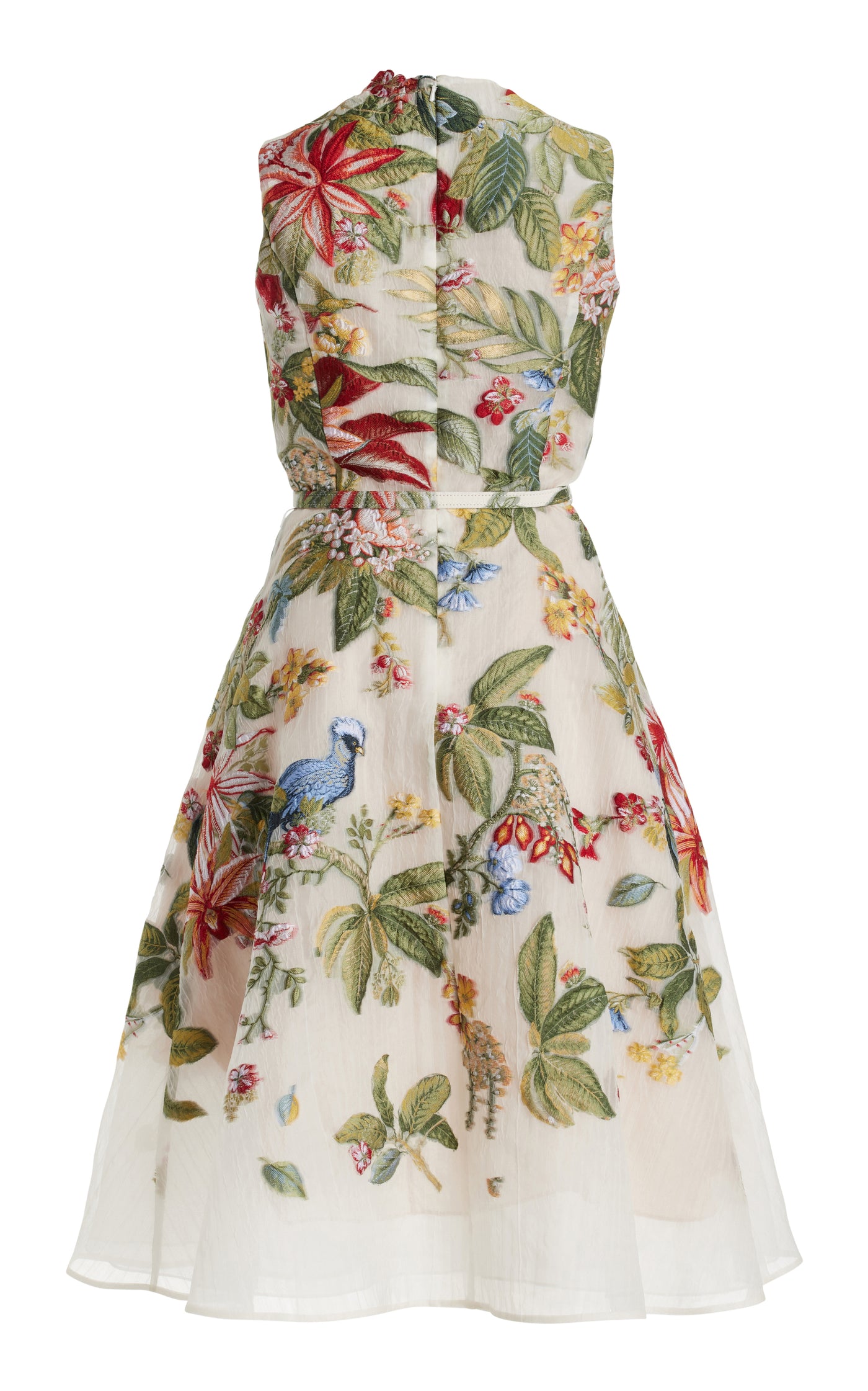Sleeveless Silk-Blend Midi Dress