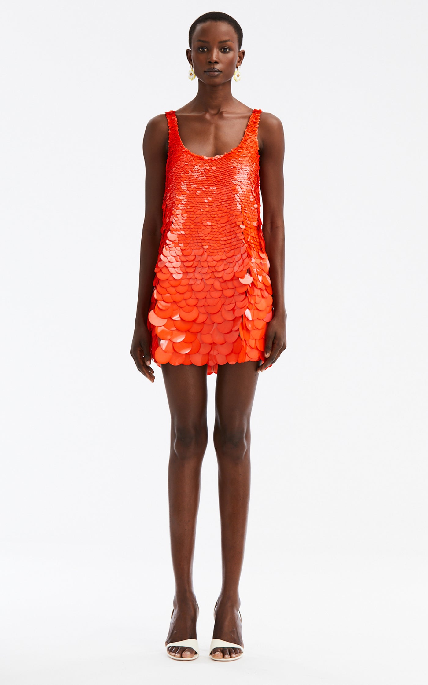 Paillette-Sequined Mini Dress