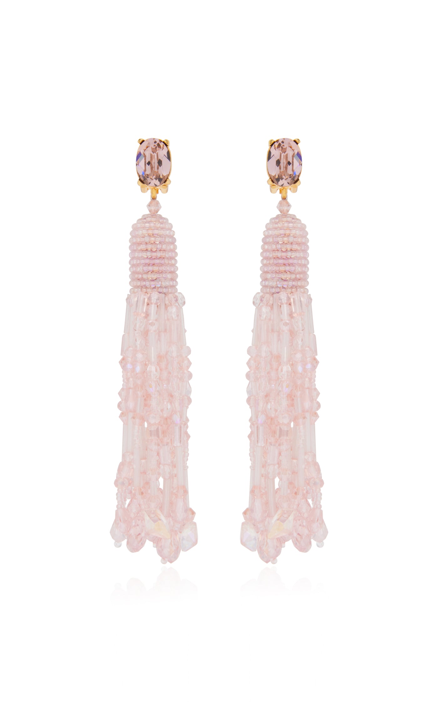 Dripping Tasstle Beaded Earrings