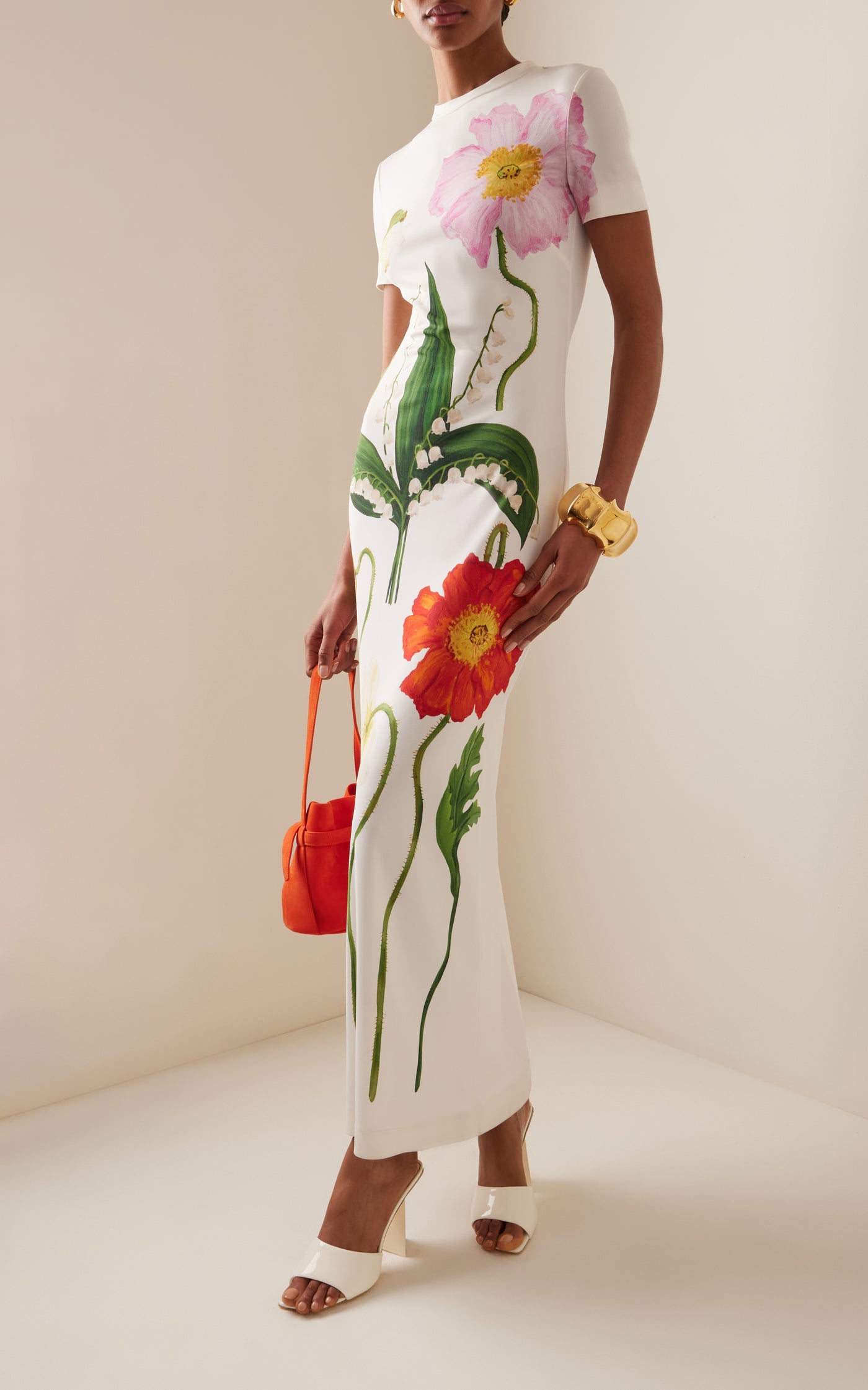Floral-Printed Jersey Maxi Dress