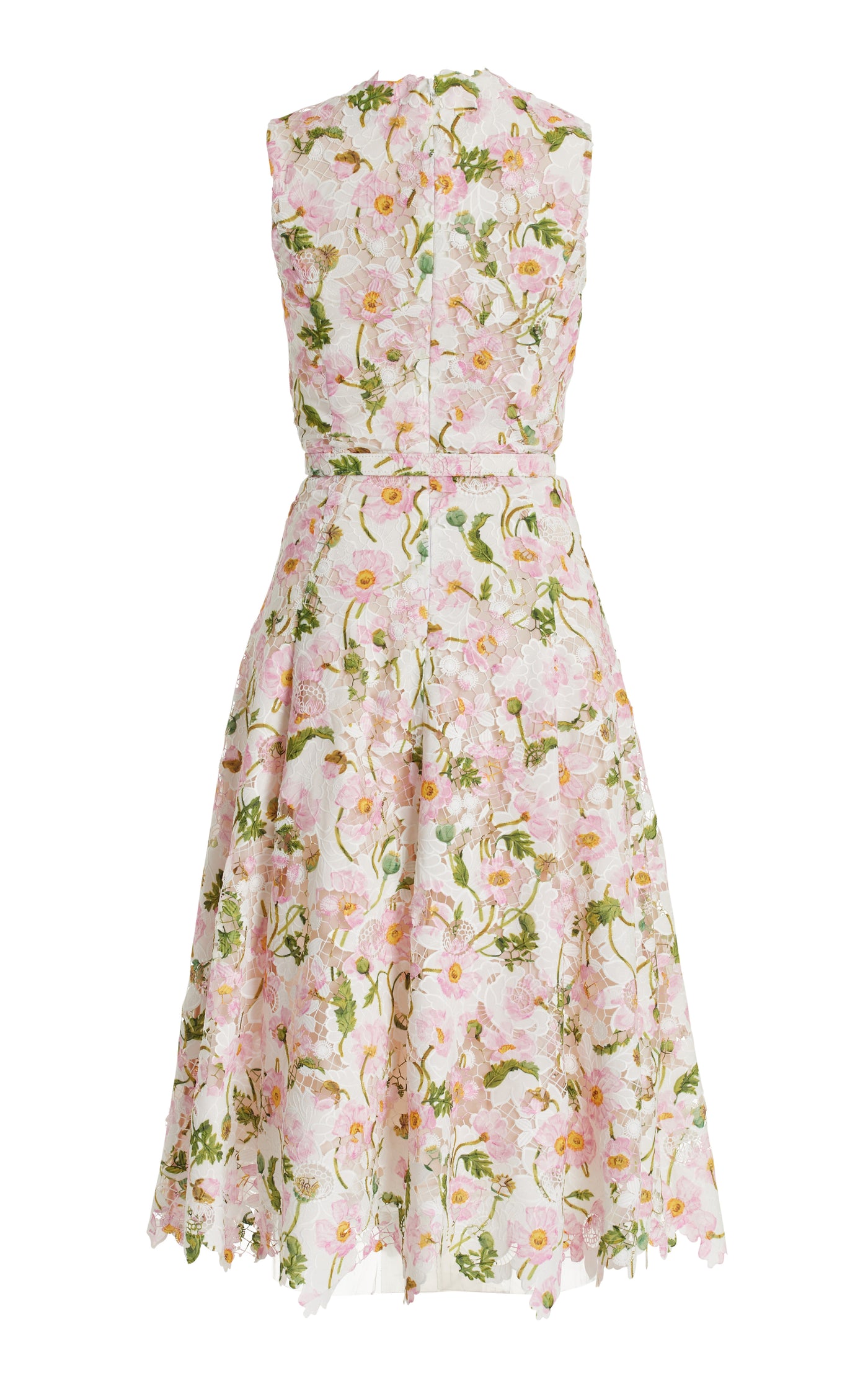 Guipure Lace Midi Dress