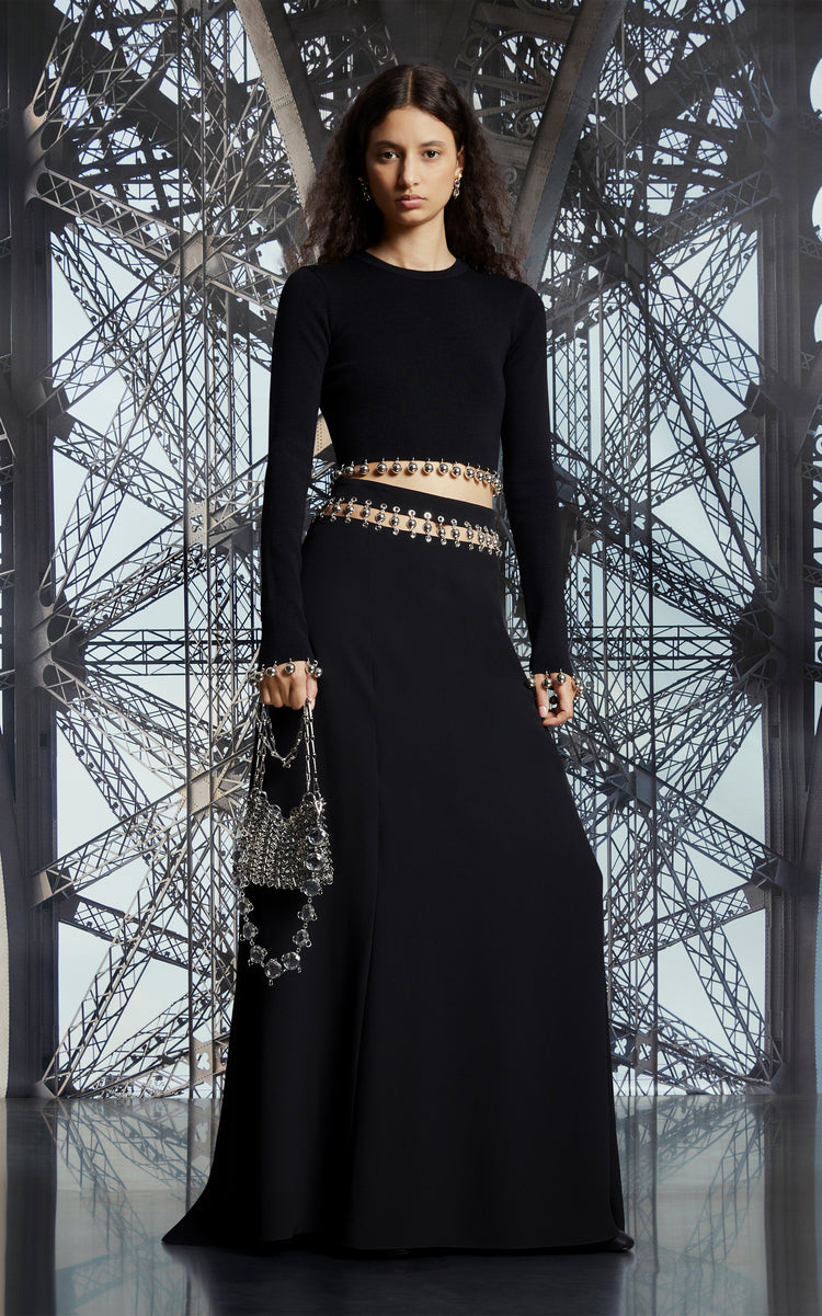 Embellished Maxi Skirt