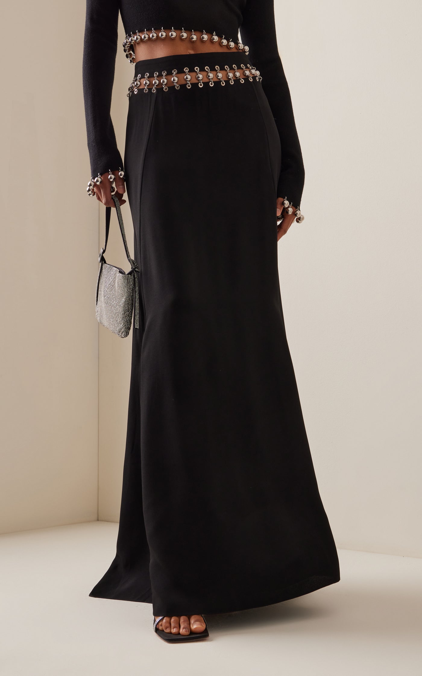Embellished Maxi Skirt