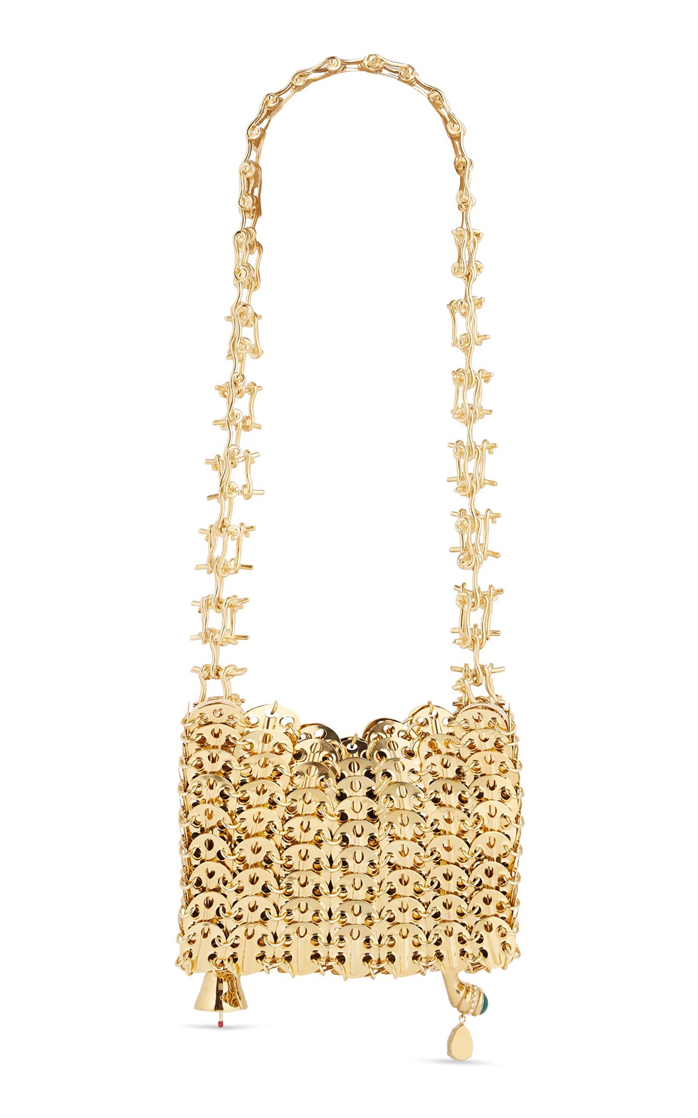 1969 Nano Gold-Tone Embellished Bag