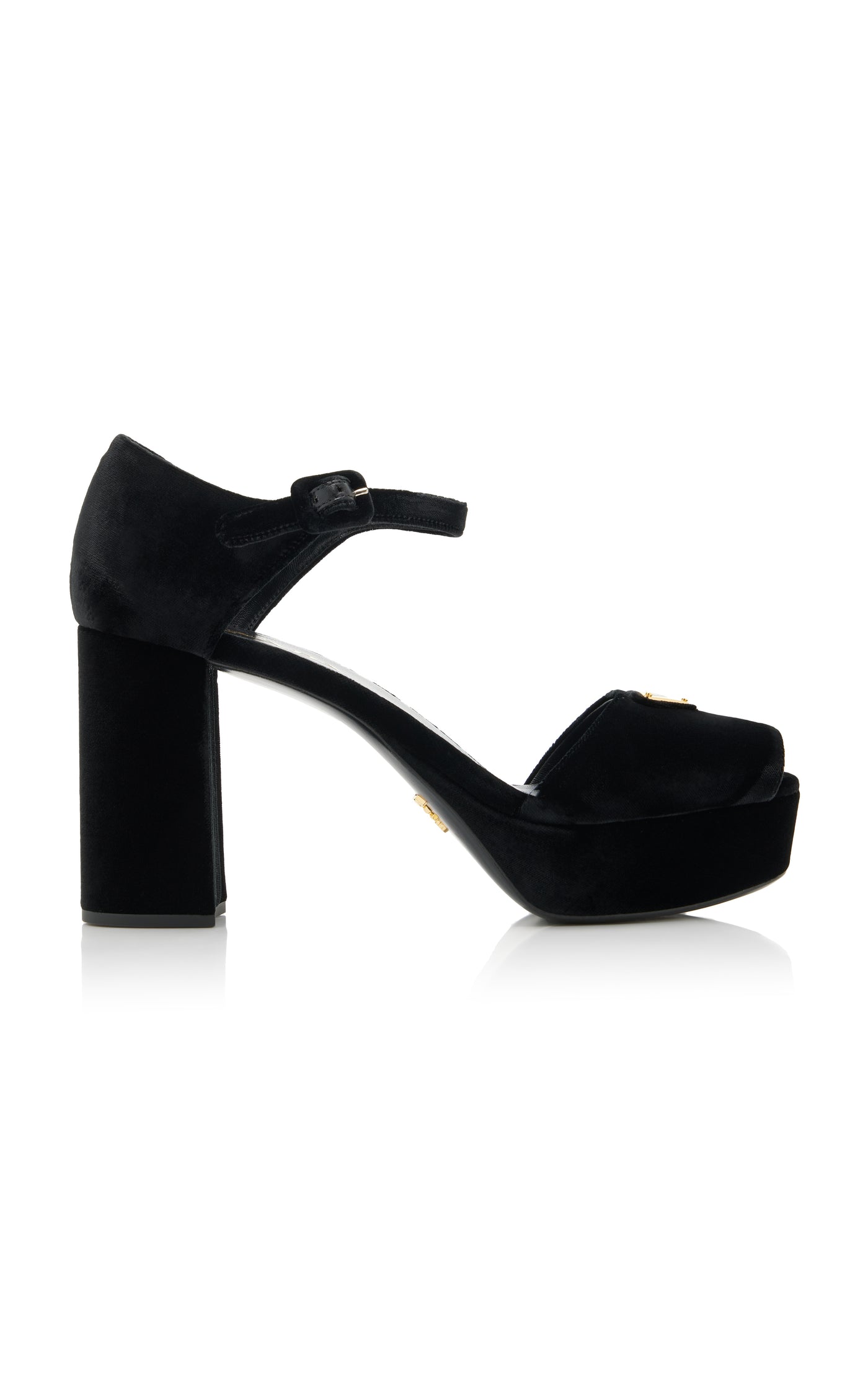 Velvet Platform Sandals