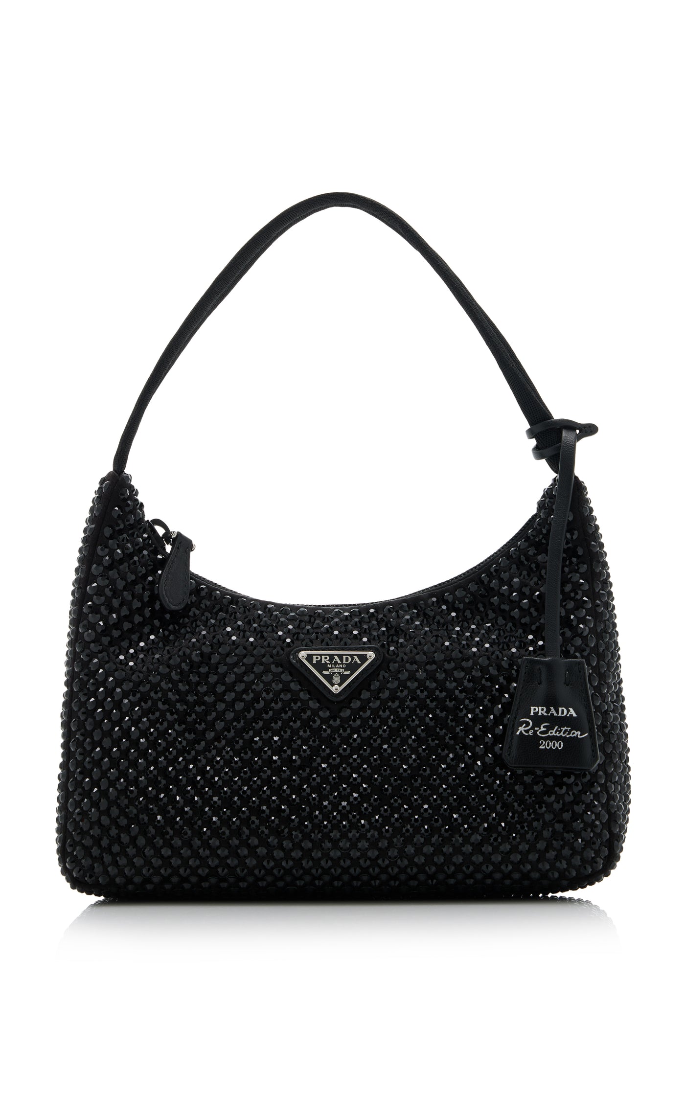 Re-Edition 2000 Crystal-Embellished Satin Mini Bag