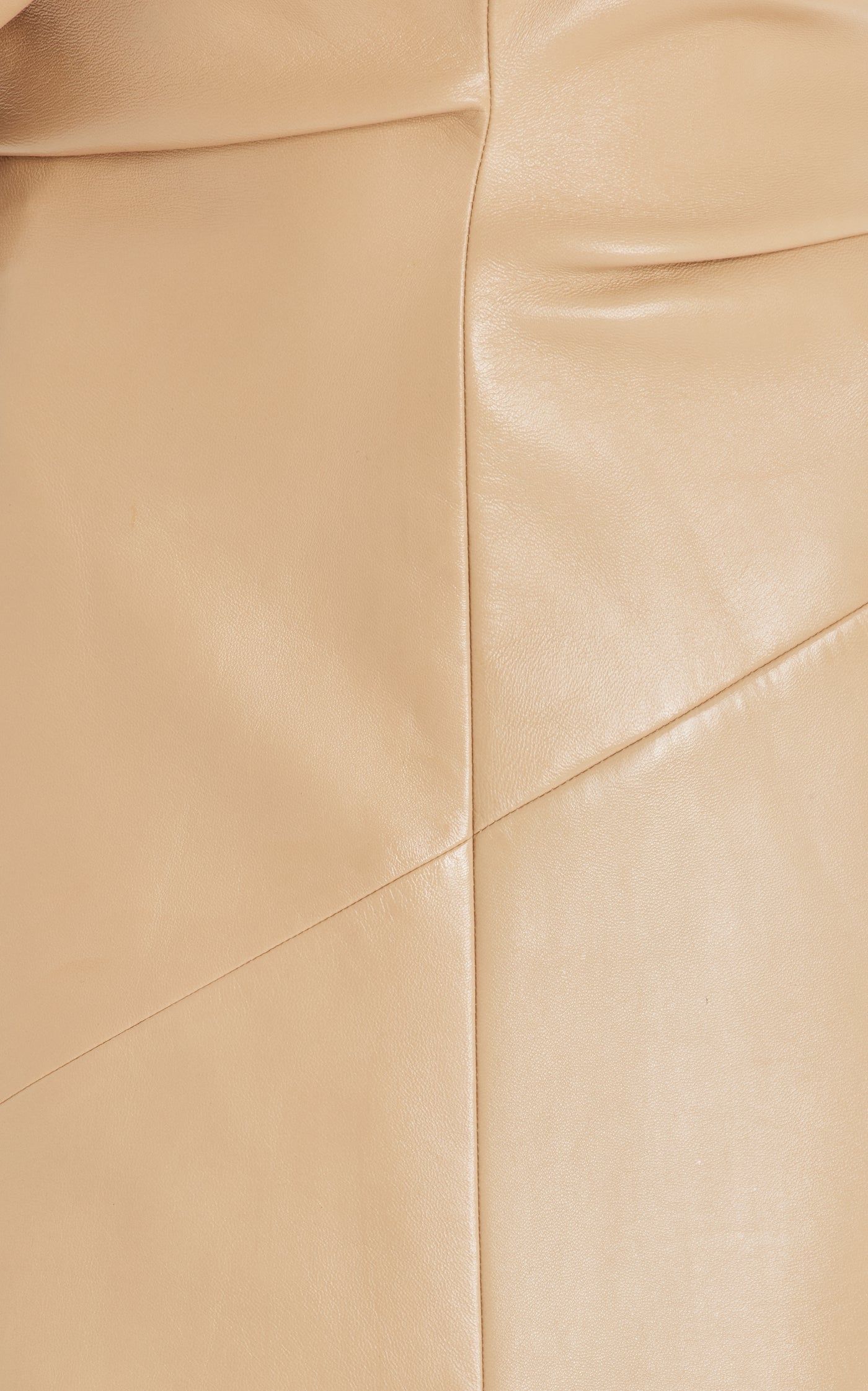 Nappa Leather Off-The-Shoulder Maxi Dress