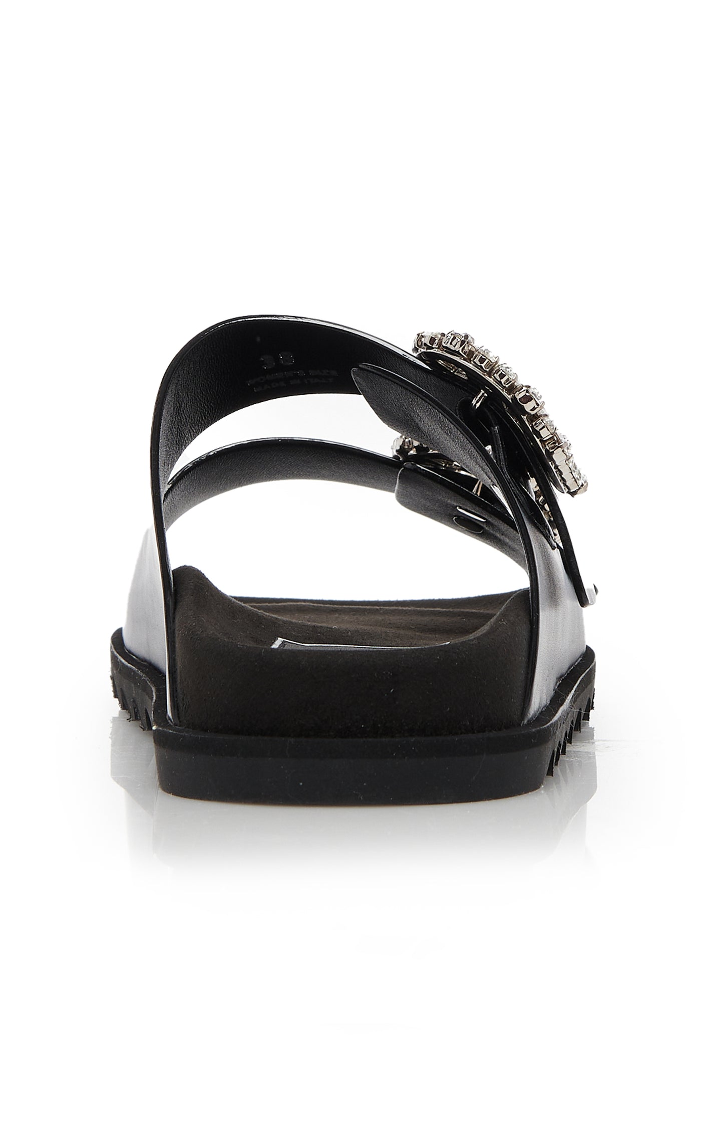 Slidy Viv Buckle Leather Sandals