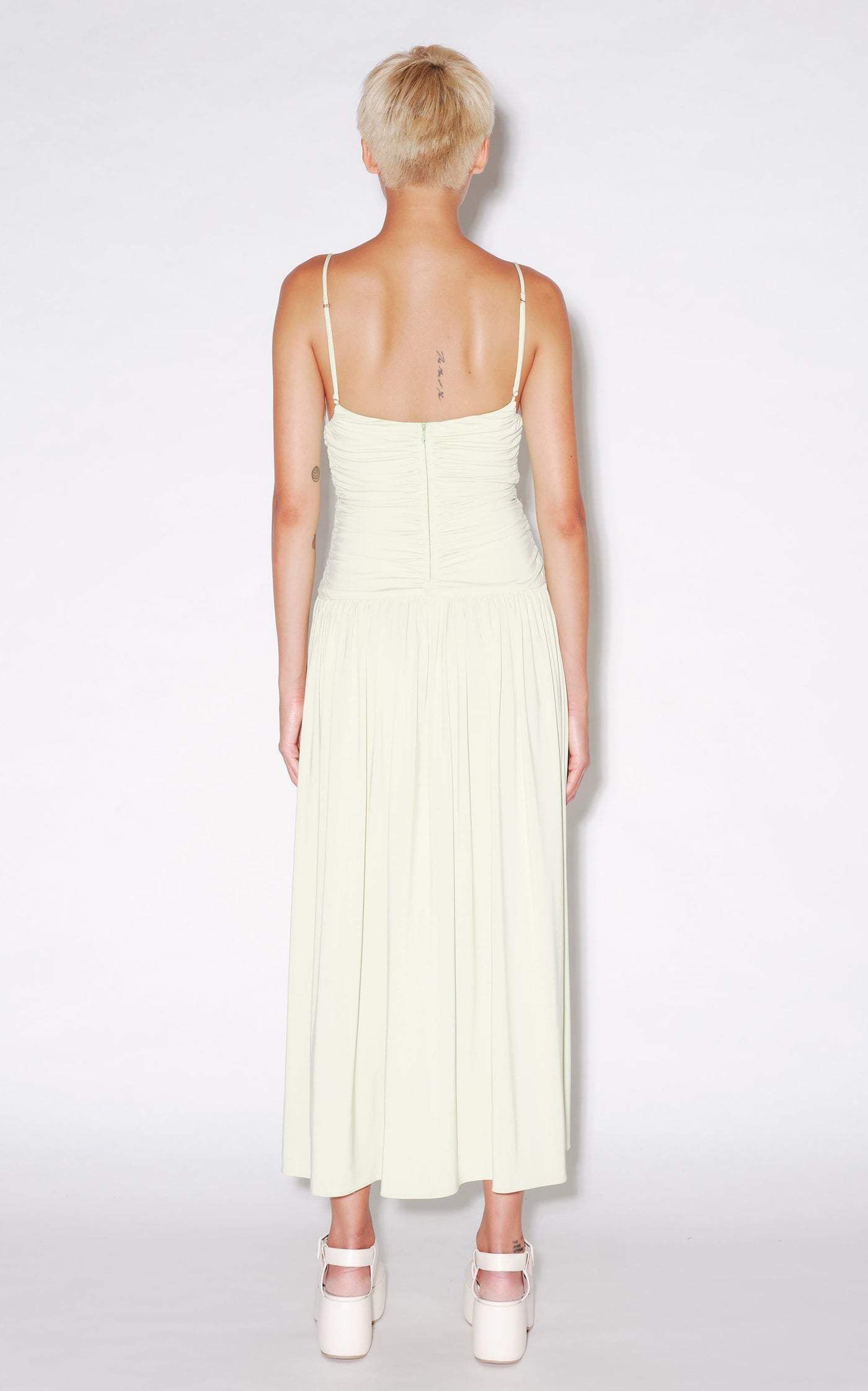 Ruched Jersey Midi Dress