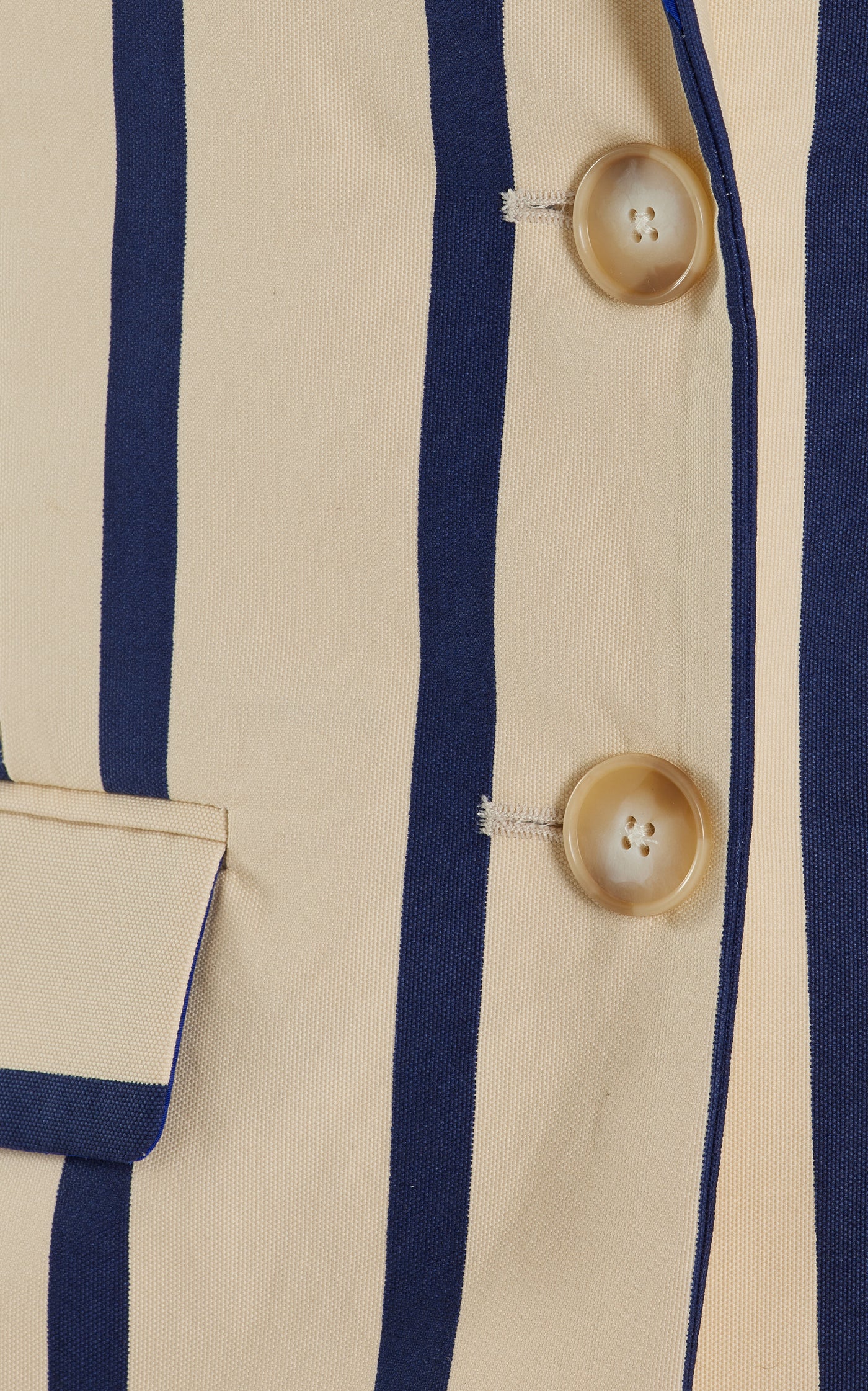Port City Striped Cotton Blazer Jacket