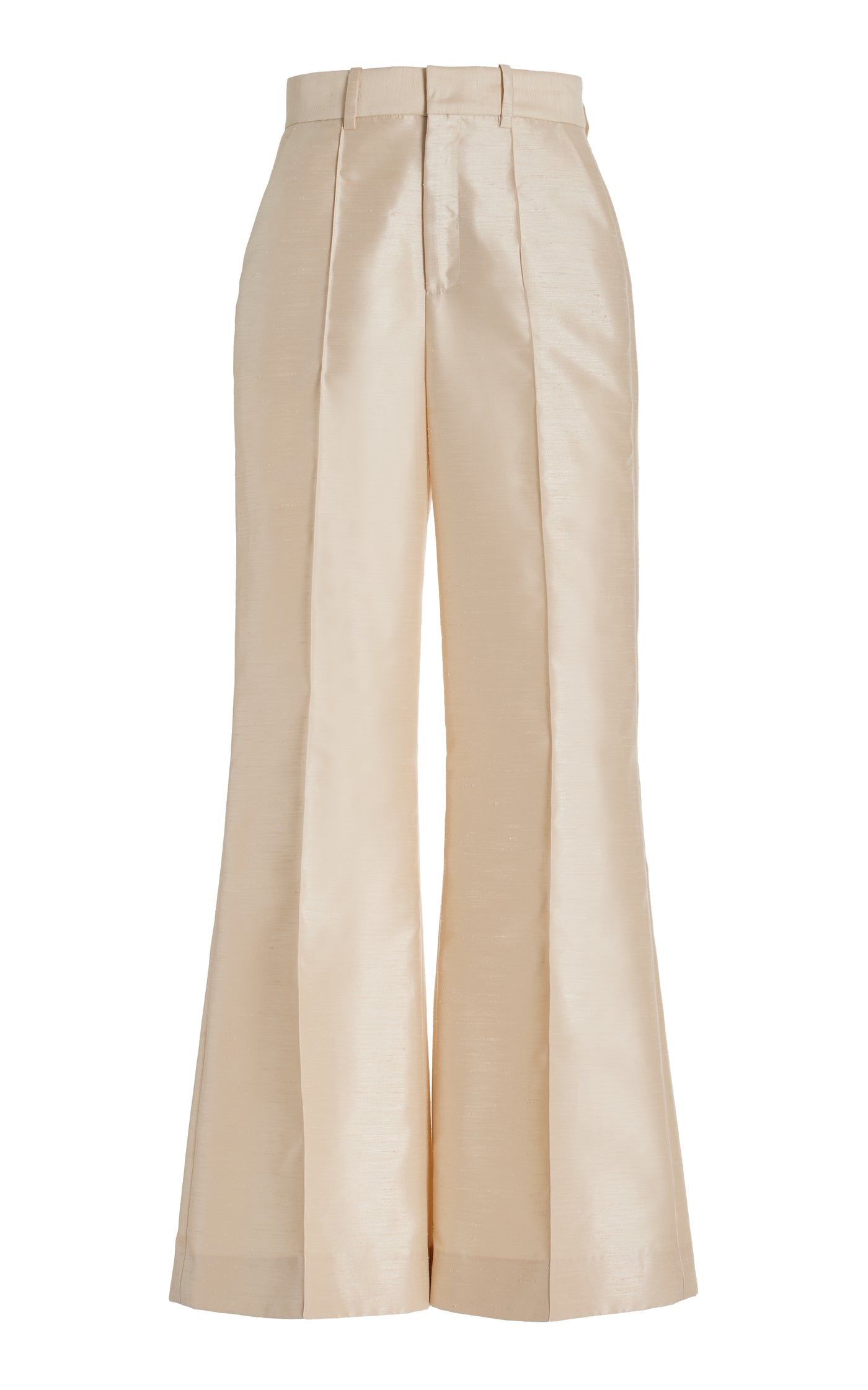 Paneled and Piped Wide-Leg Pants