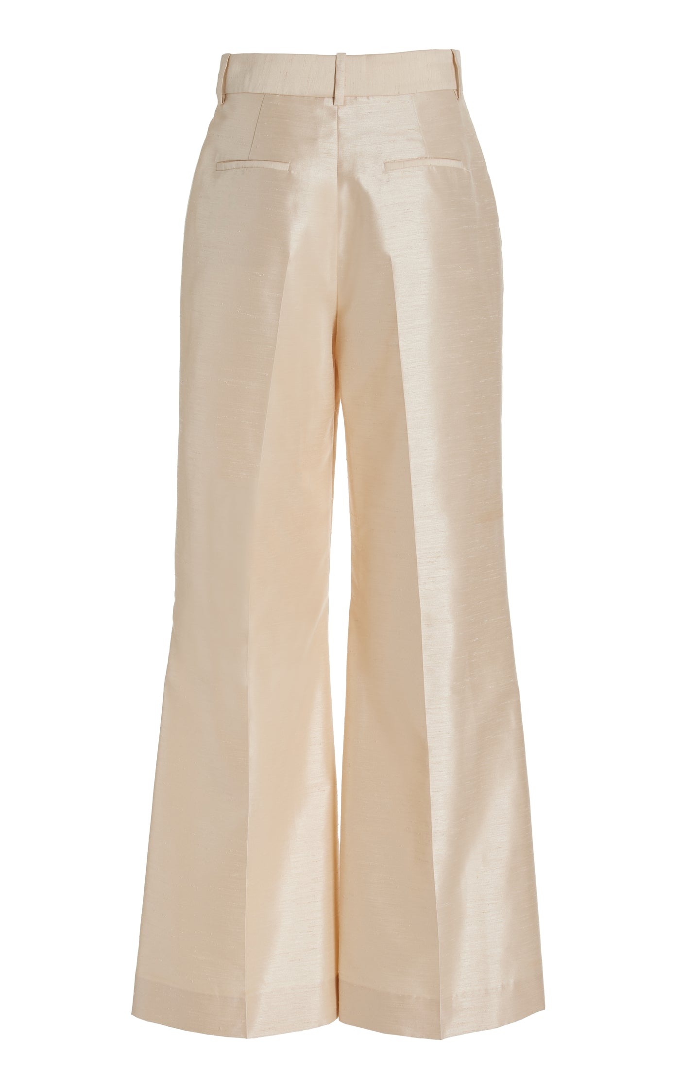 Paneled and Piped Wide-Leg Pants