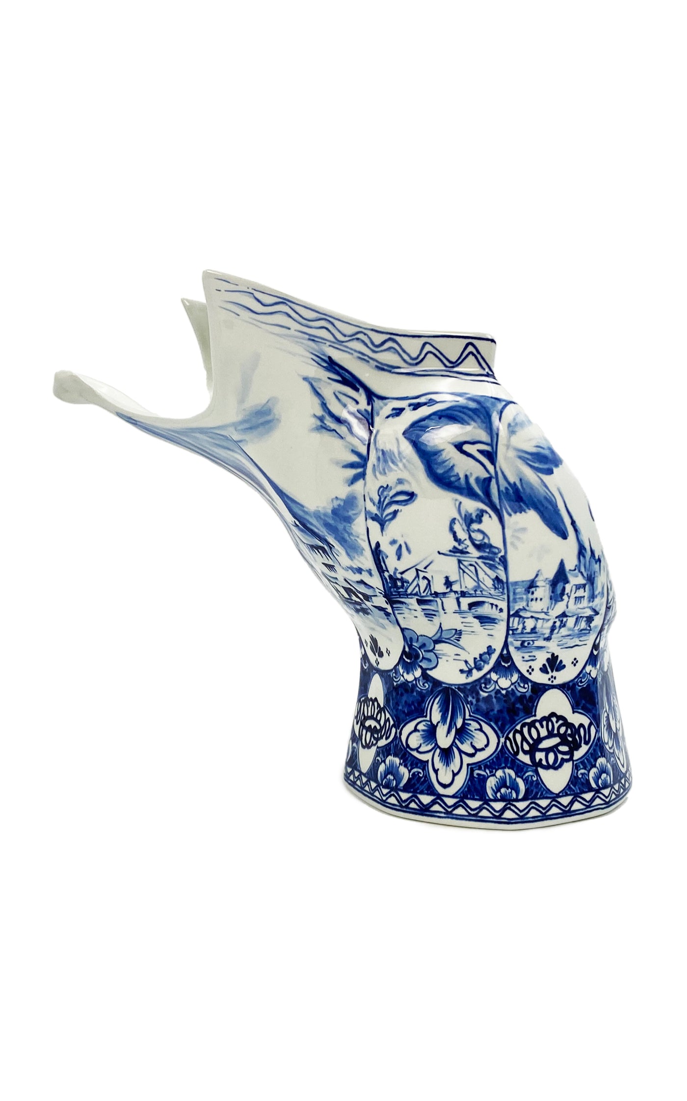 Blow Away Hand-Painted Porcelain Vase