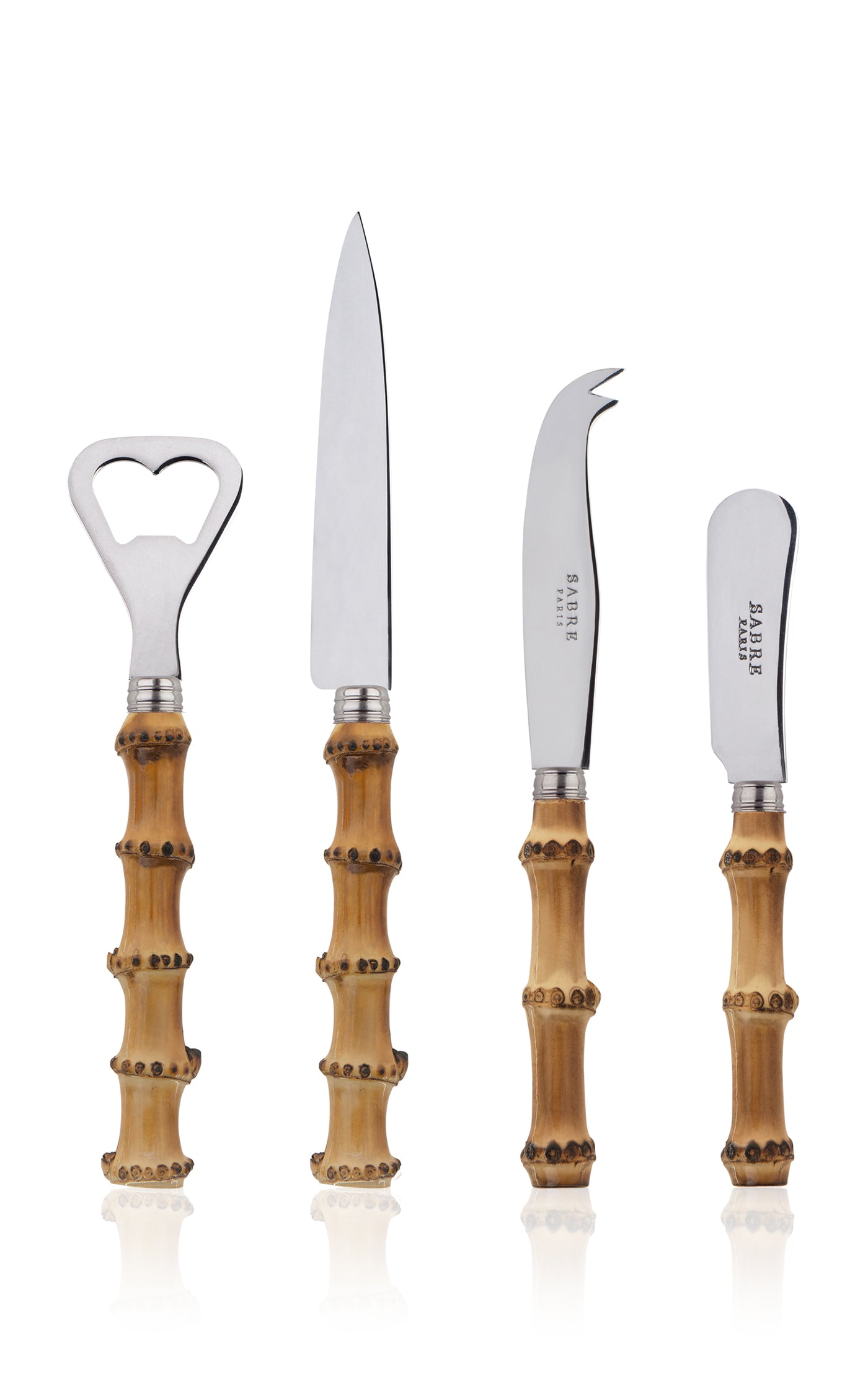 Light Bamboo Four-Piece Aperitif Set