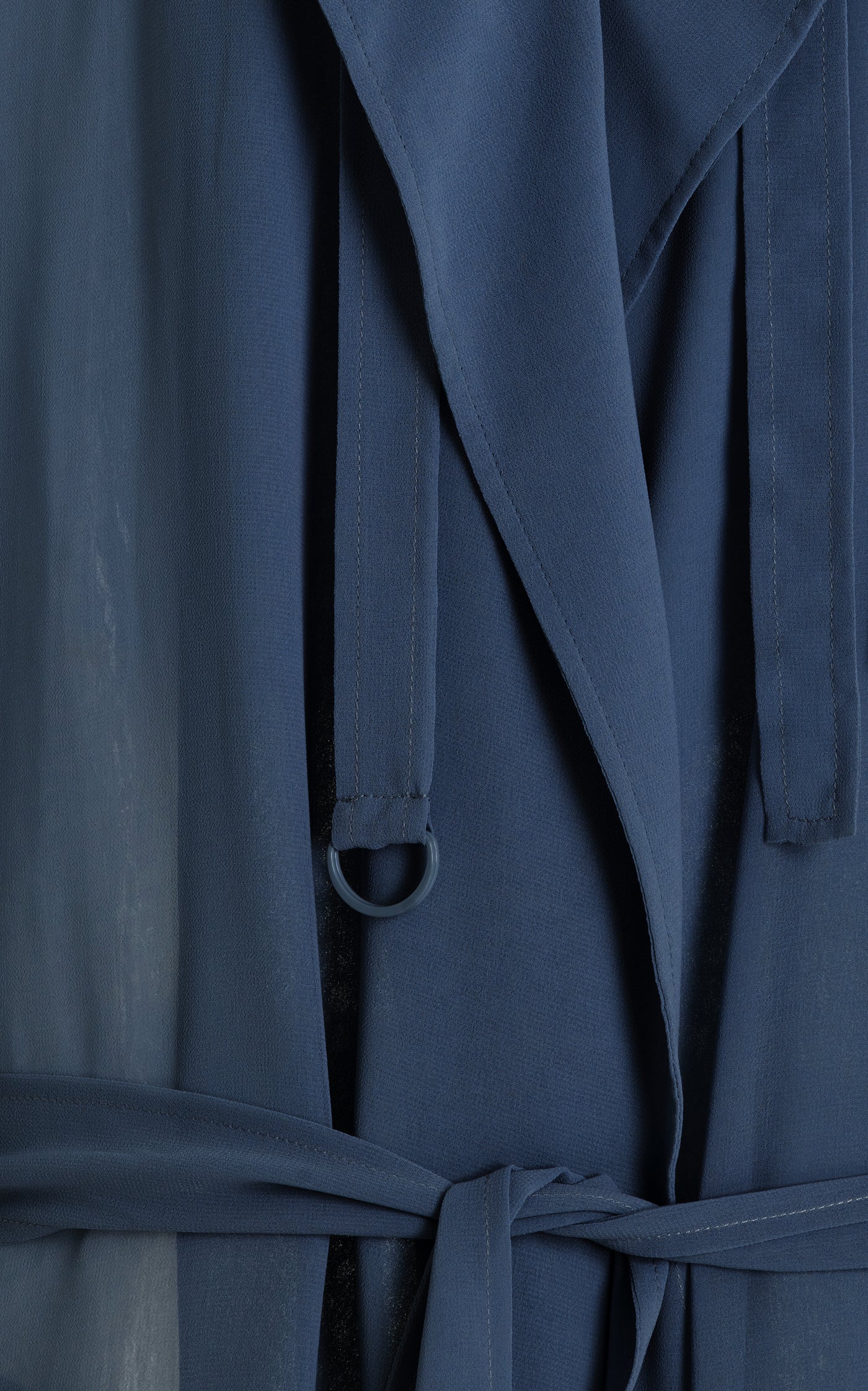Sheer Georgette Trench Coat