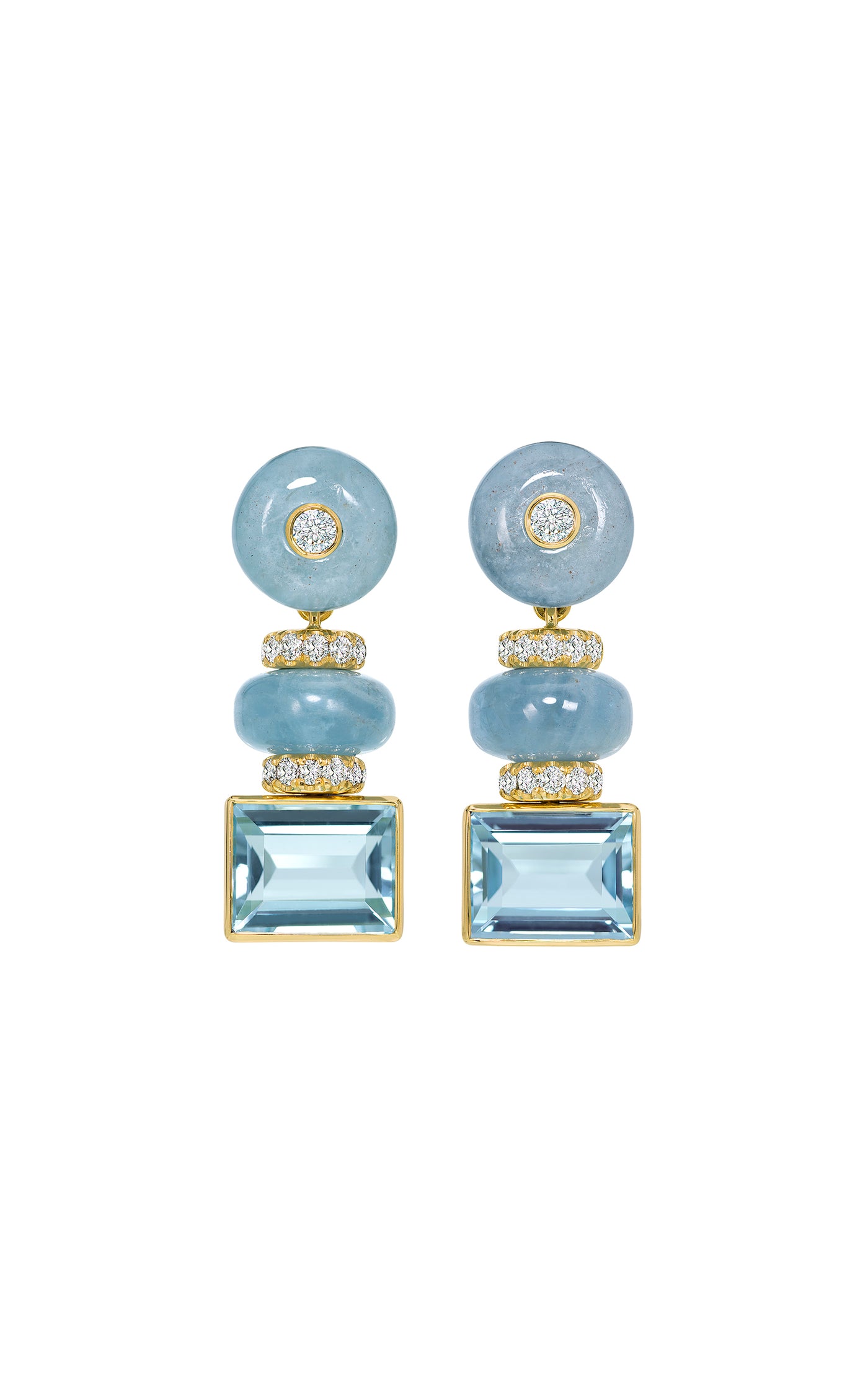 Amazônia 18K Yellow Gold Multi-Stone Earrings