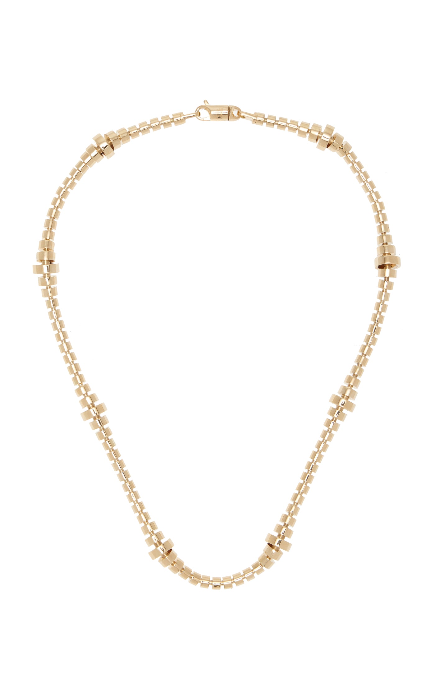 18K Yellow Gold Hourglass Collar Necklace