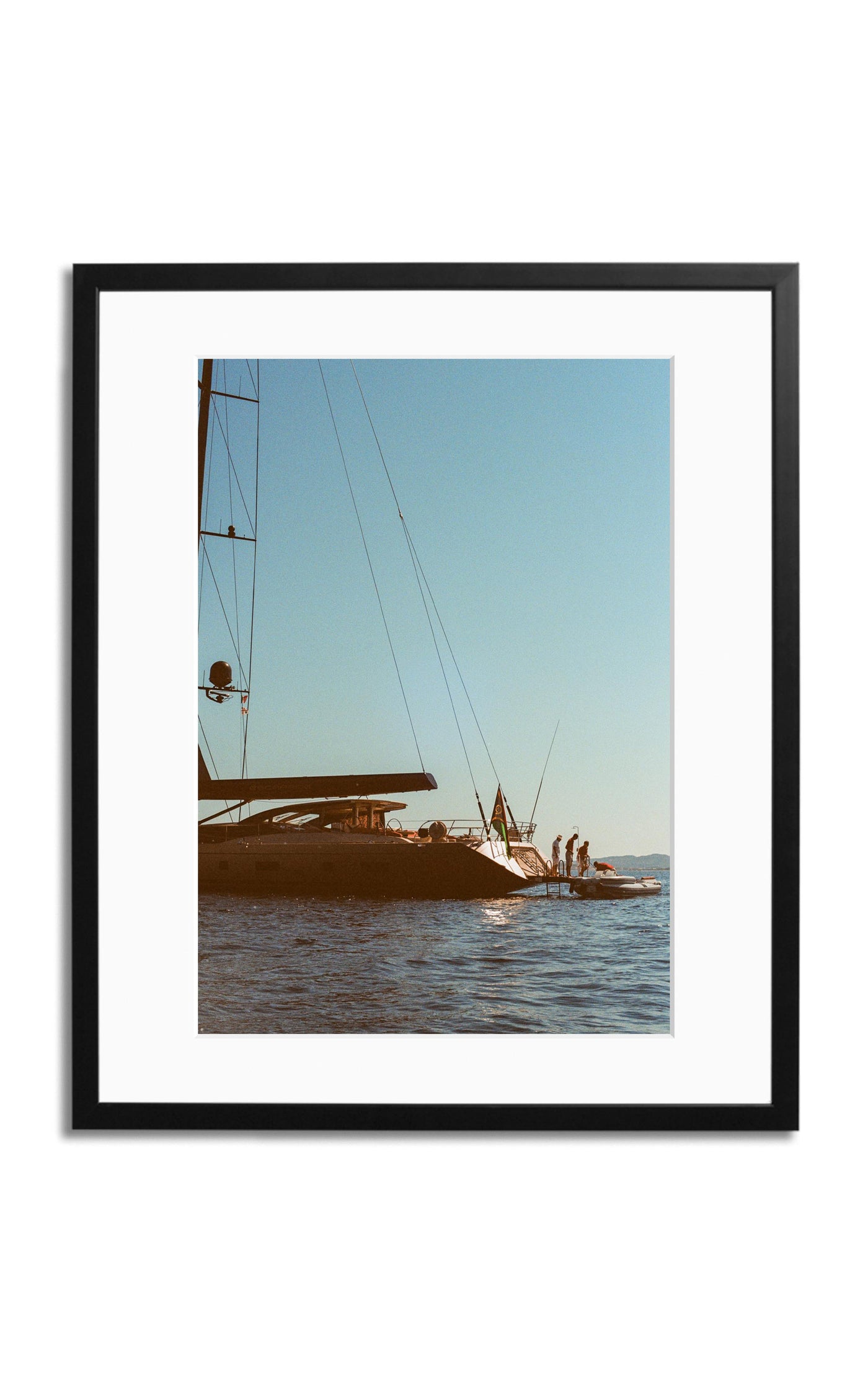 Sardegna Yacht Framed Photography Print