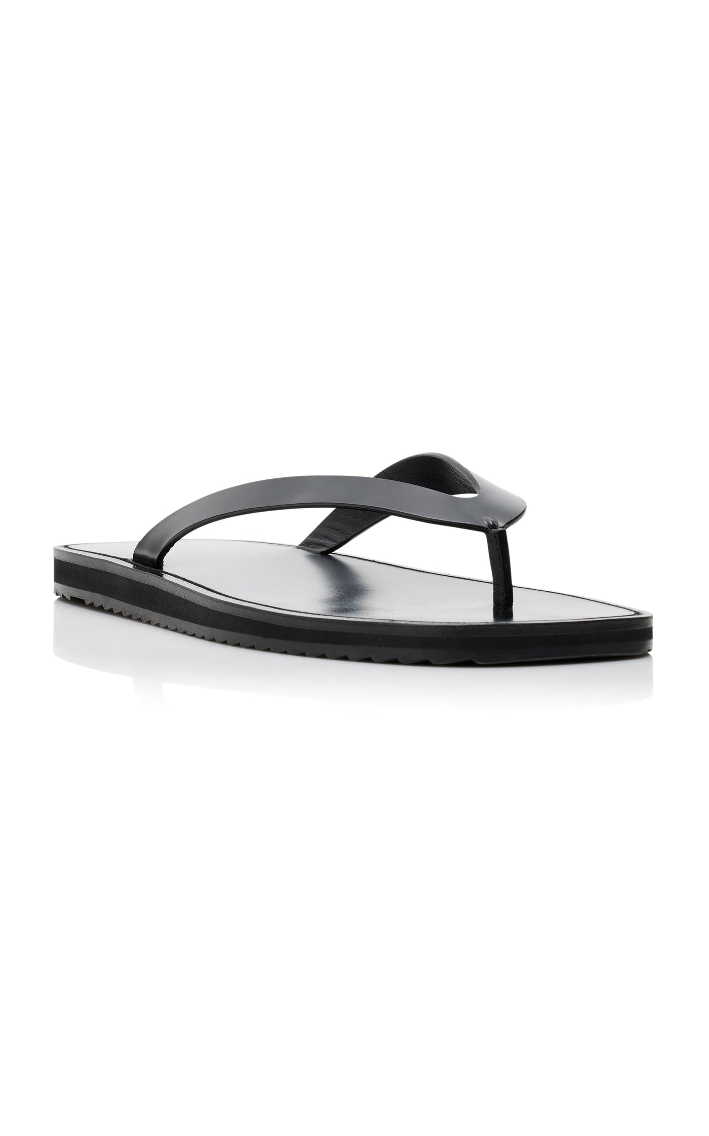 City Leather Flip-Flop Sandals