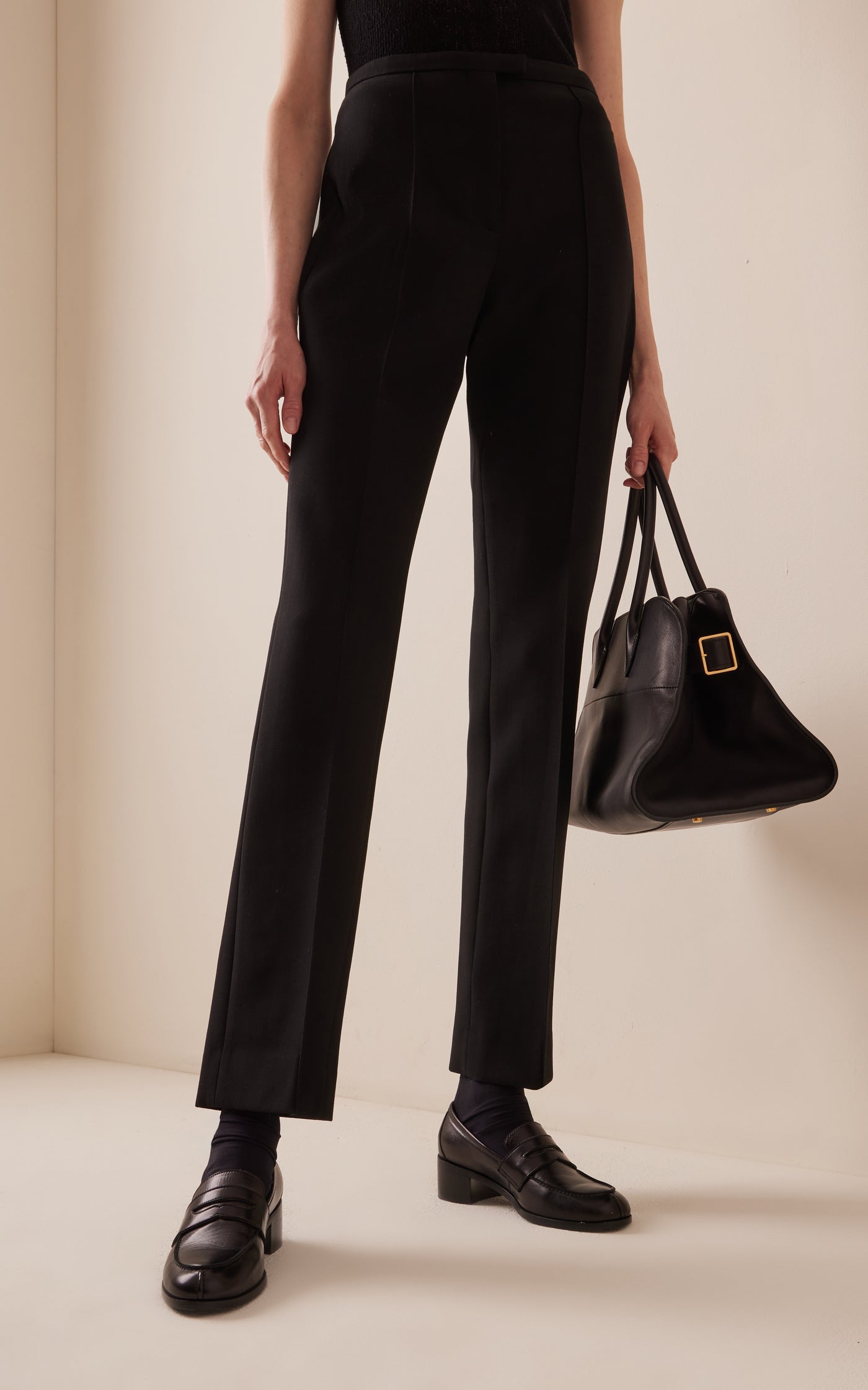 Desmond Stretch-Wool Flare Pants