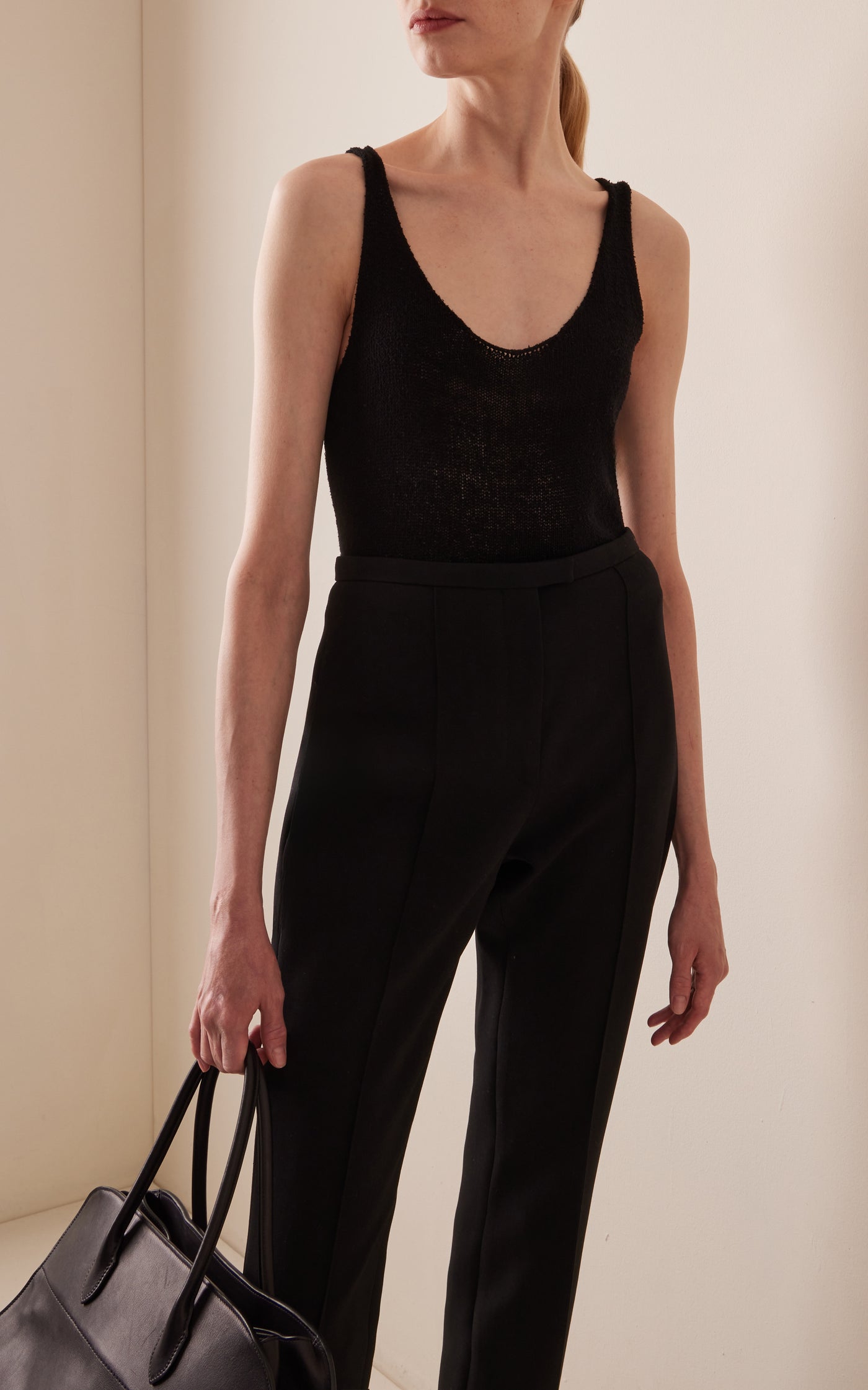 Favana Knit Silk Tank Top