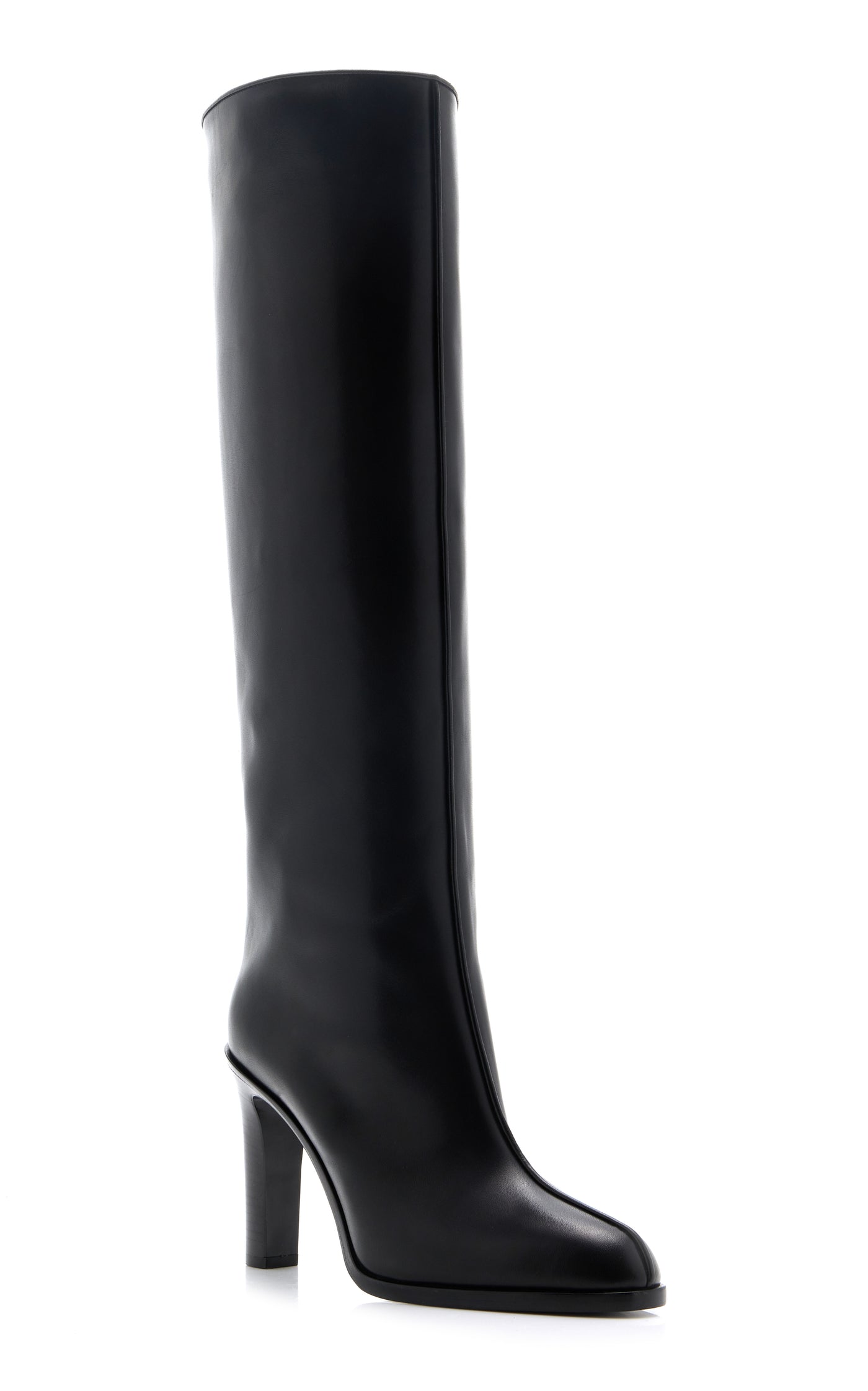Wide Shaft Leather Boots