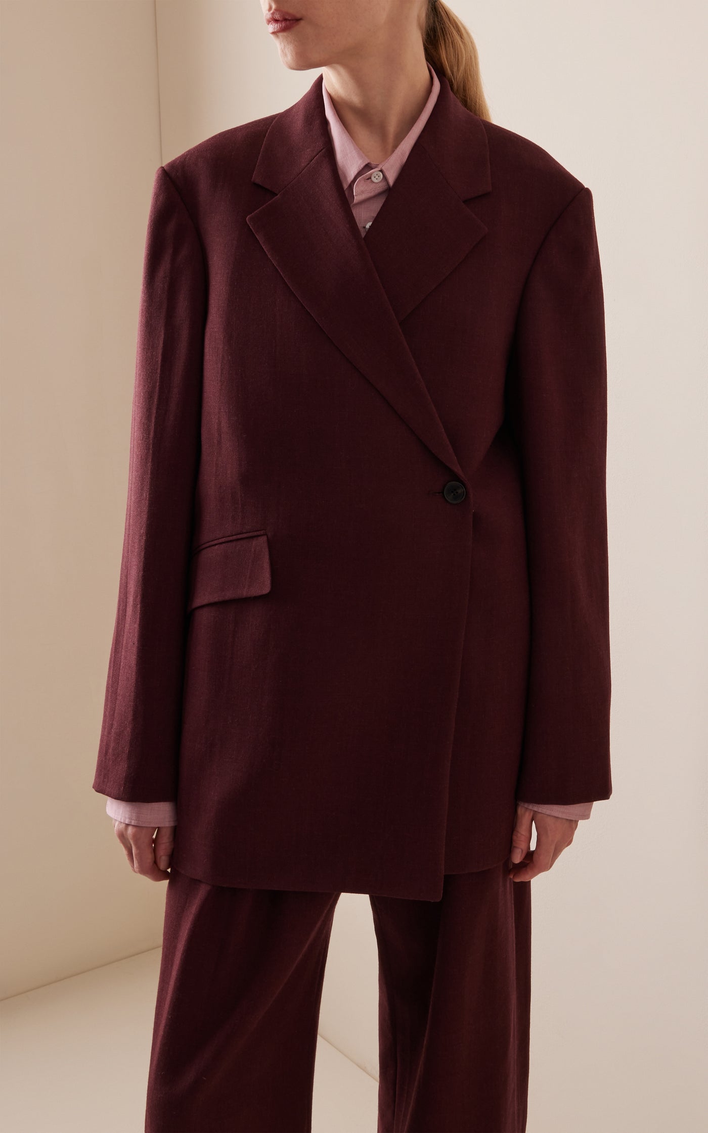 Azul Wool Double-Breasted Blazer