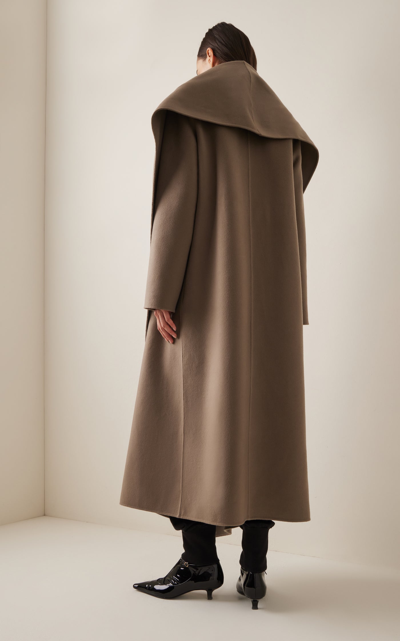 Adia Draped Cashmere Coat