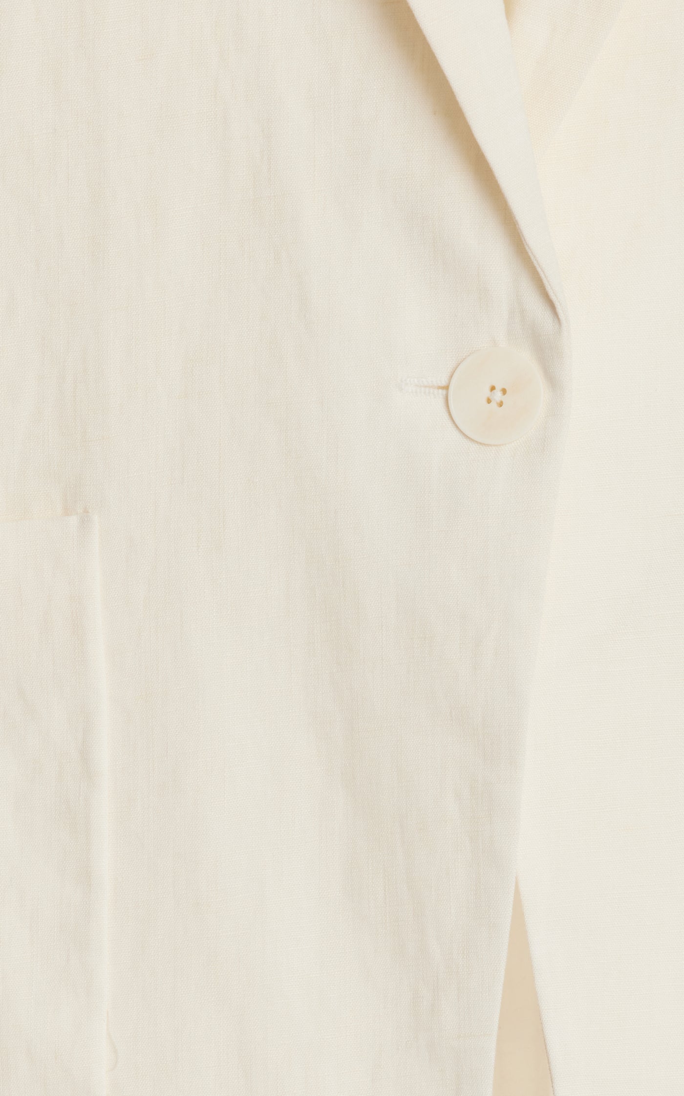 Enza Linen Single-Breasted Blazer