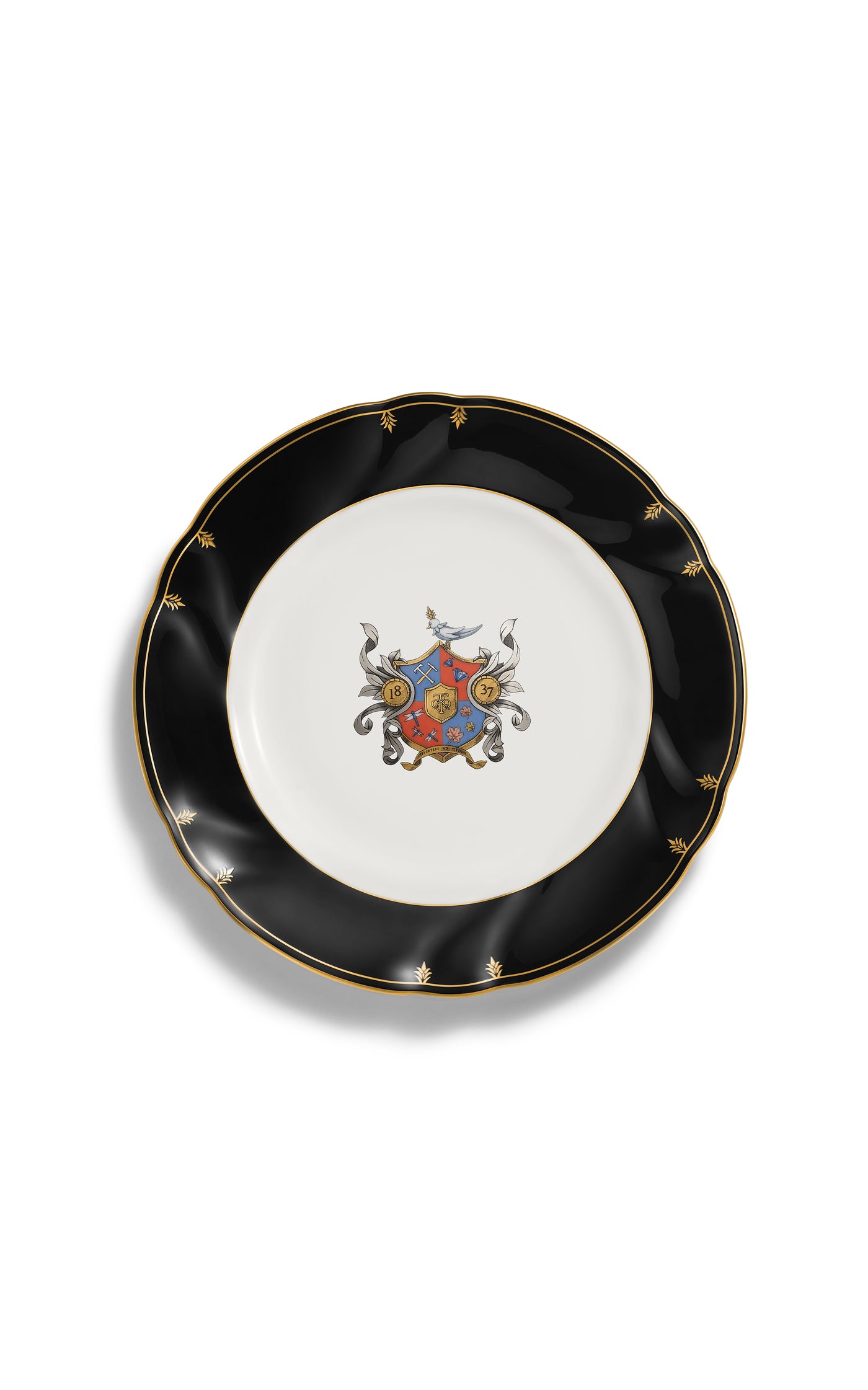 Crest Bone China Dessert Plate