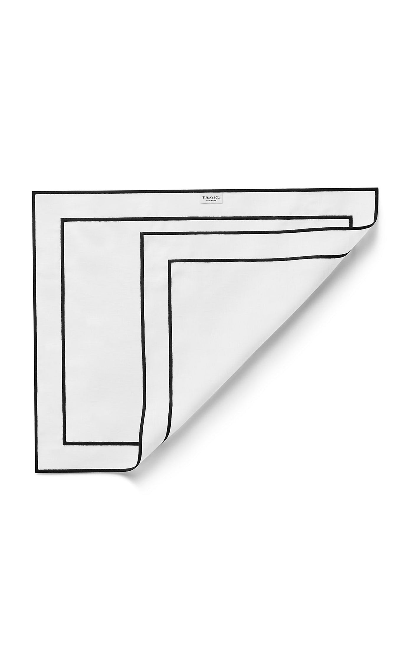 Set-of-Four Embroidered Linen Placemats