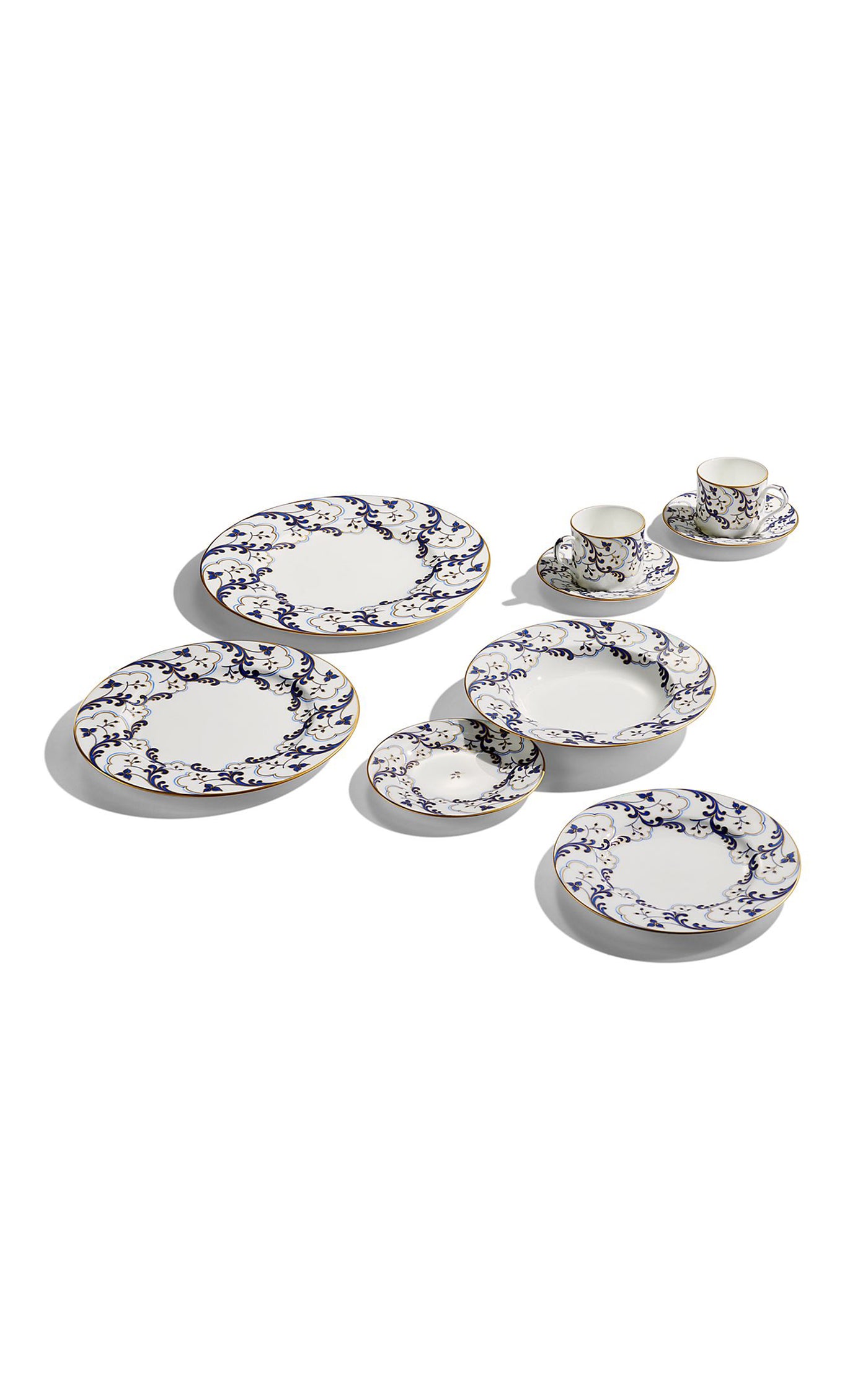 Valse Bleue Bone China Dinner Plate