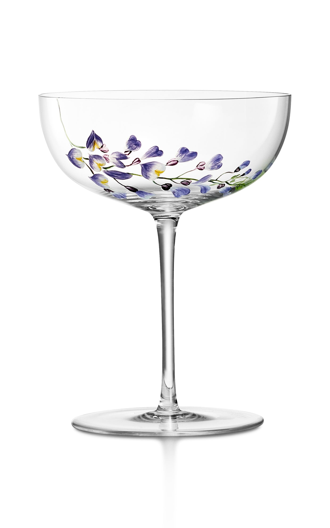 Wisteria Glass Champagne Coupe