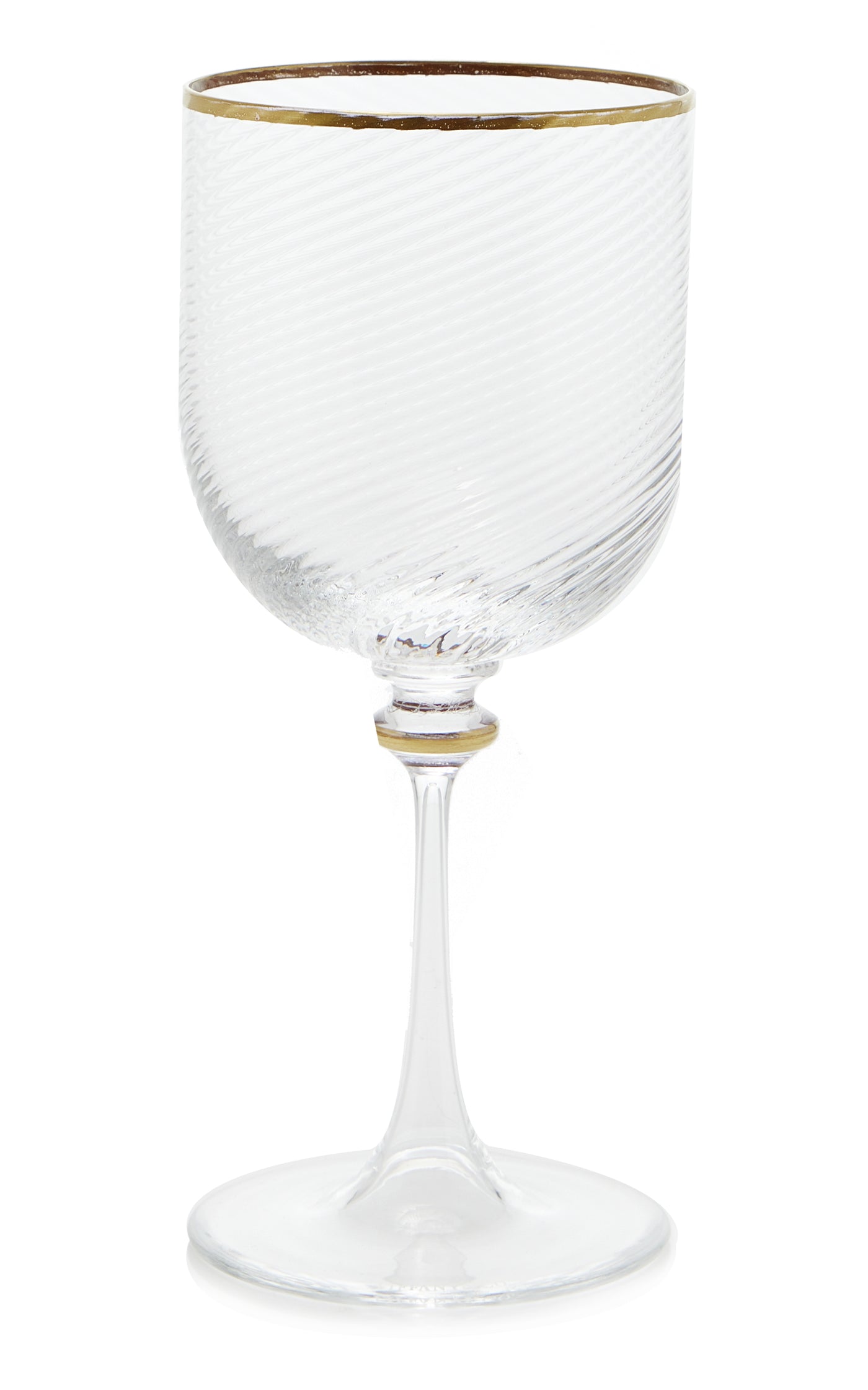 Twist Stemmed Water Glass